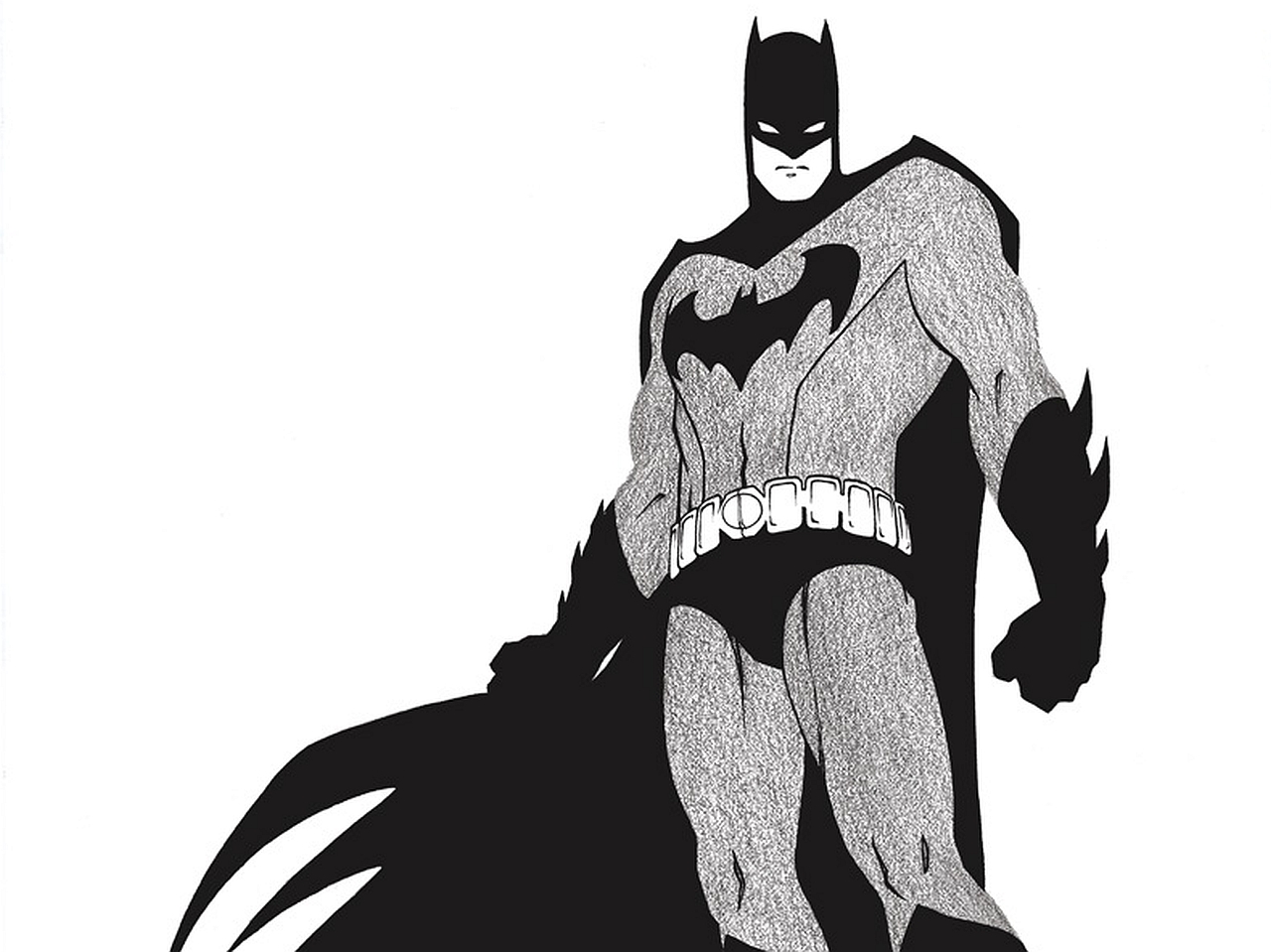 Скачати мобільні шпалери Бетмен, Комікси, Бетмен Чорно Білий безкоштовно.