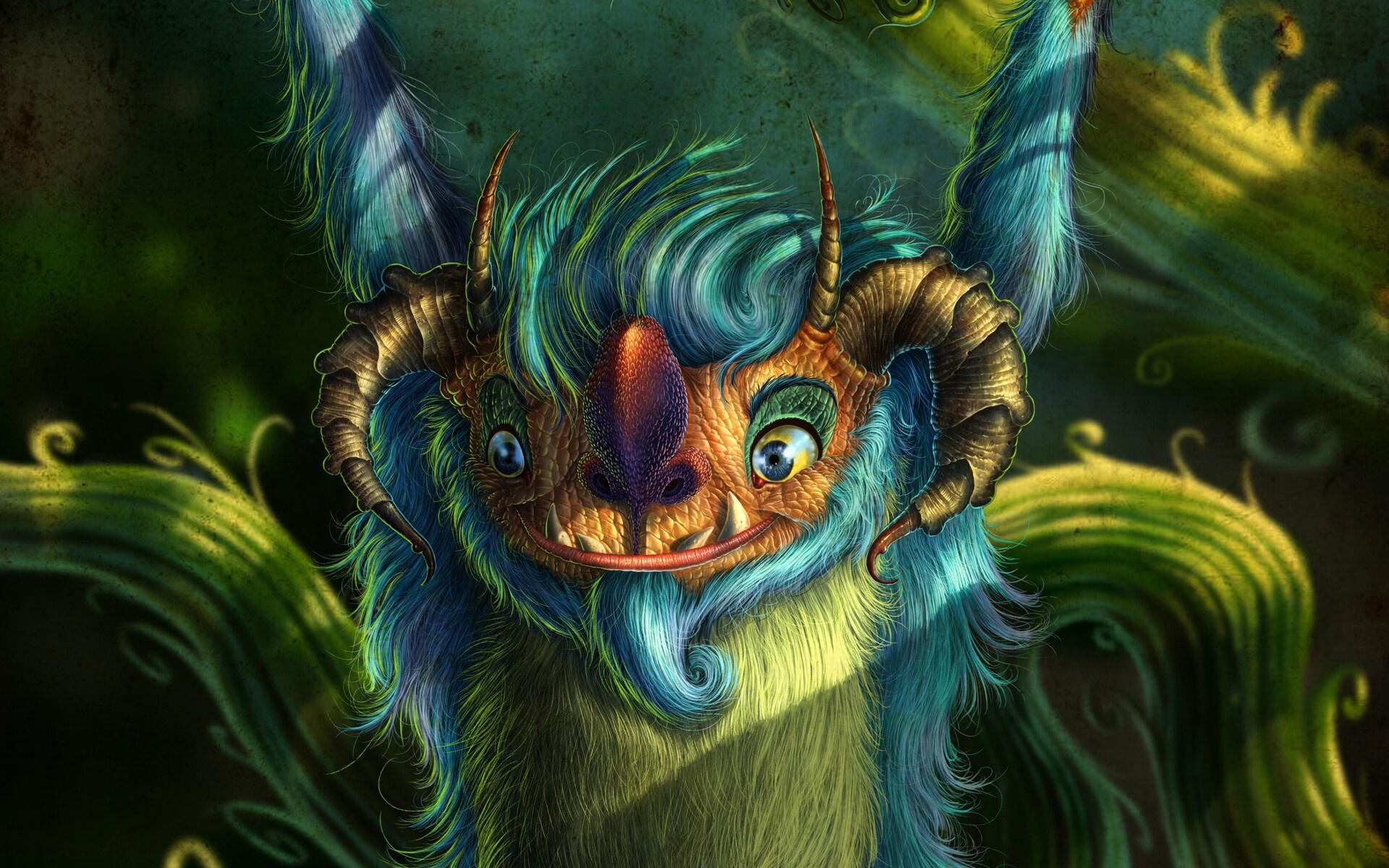 Free download wallpaper Fantasy, Creature, Horns on your PC desktop