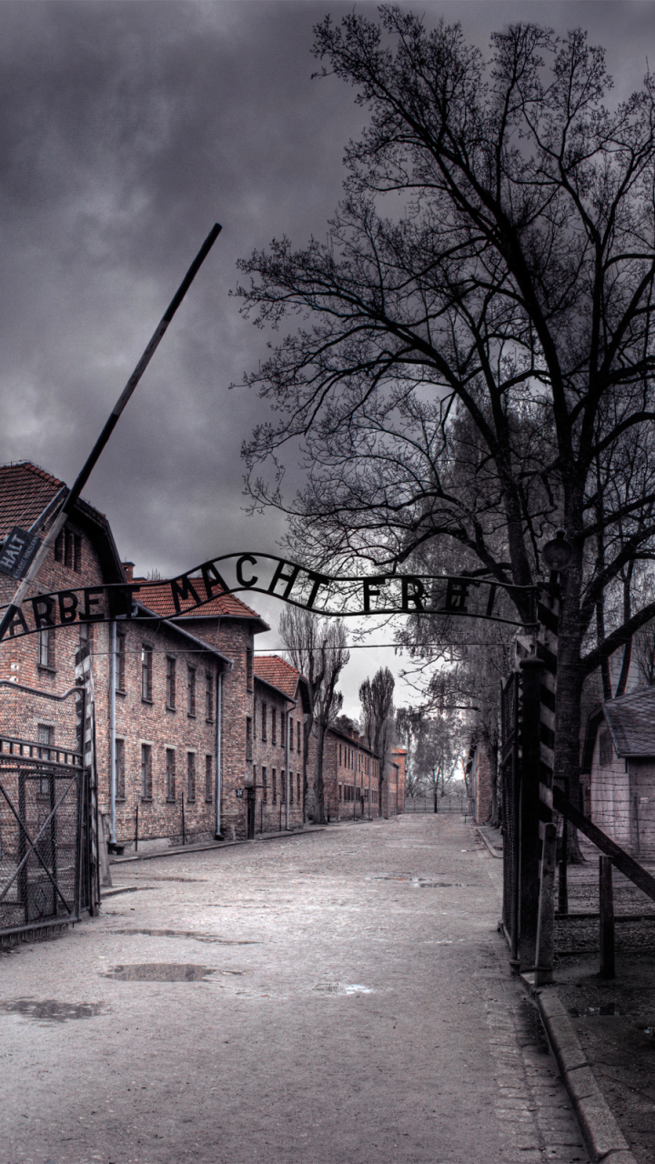 Скачать обои Освенцим на телефон бесплатно
