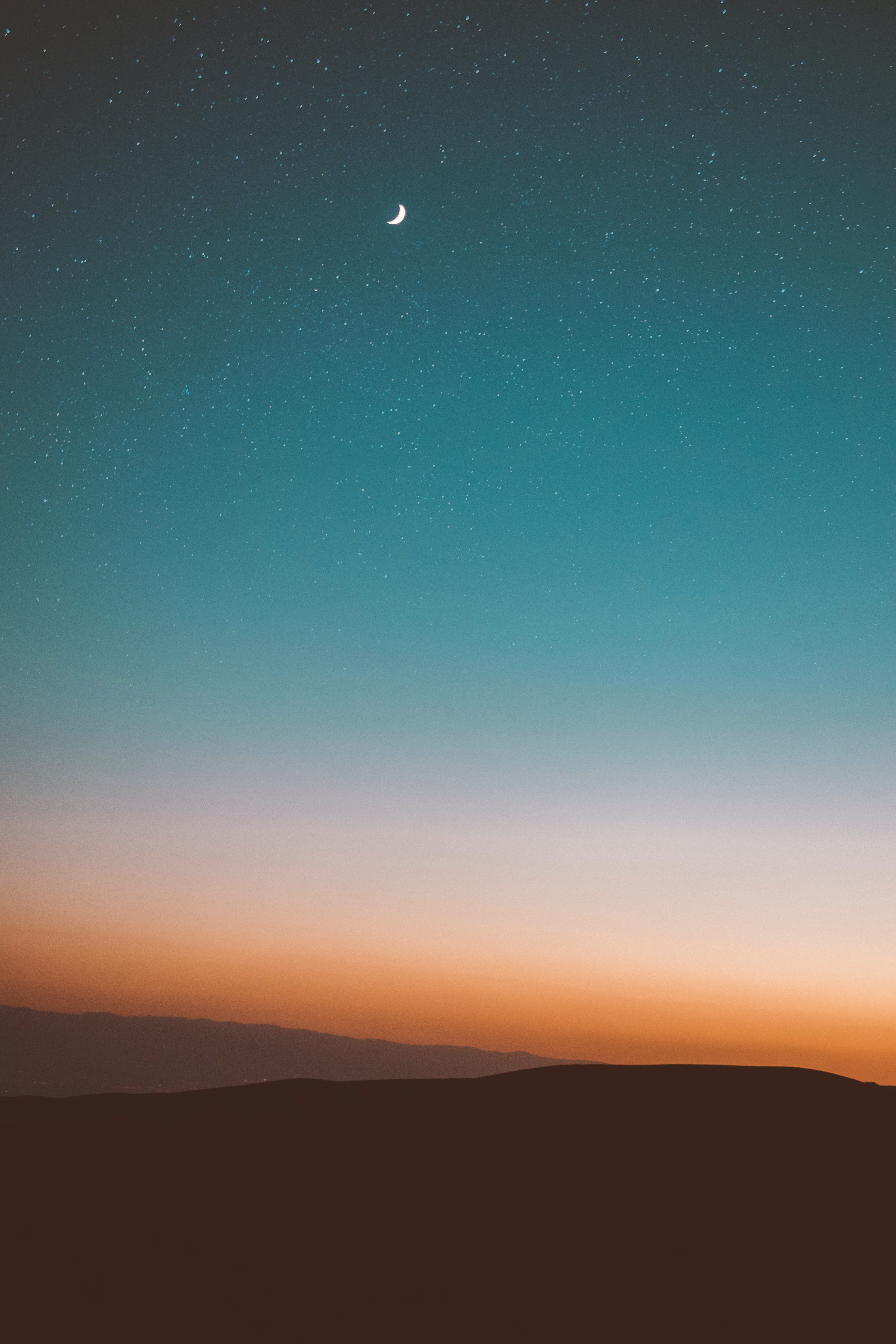 Free download wallpaper Sky, Nature, Mountains, Stars, Moon on your PC desktop