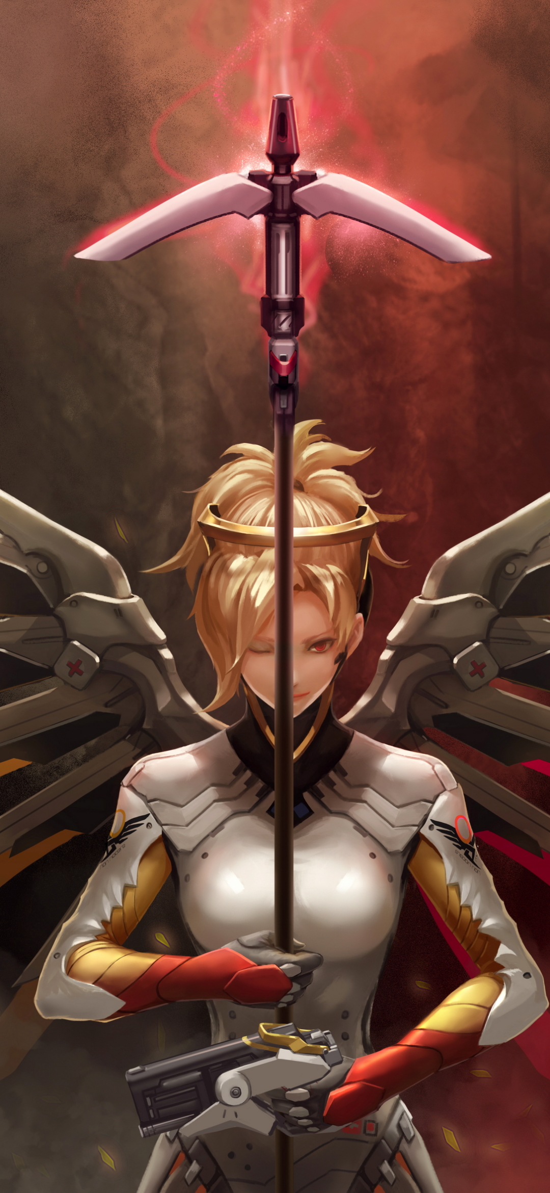 Download mobile wallpaper Overwatch, Video Game, Mercy (Overwatch) for free.