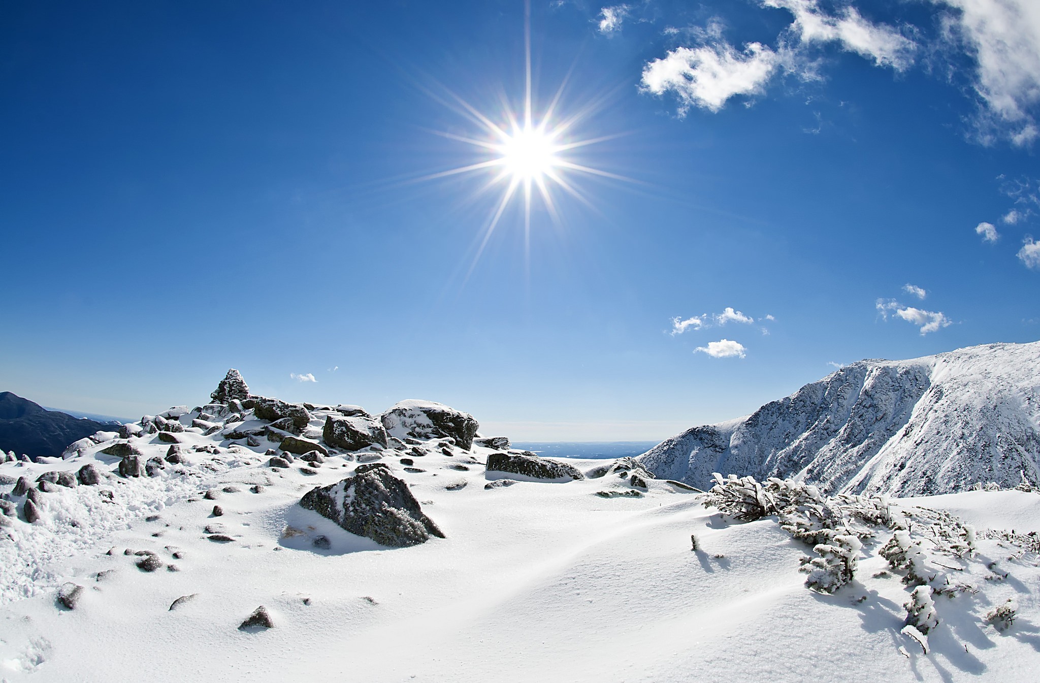 Download mobile wallpaper Winter, Sky, Earth, Sunshine for free.