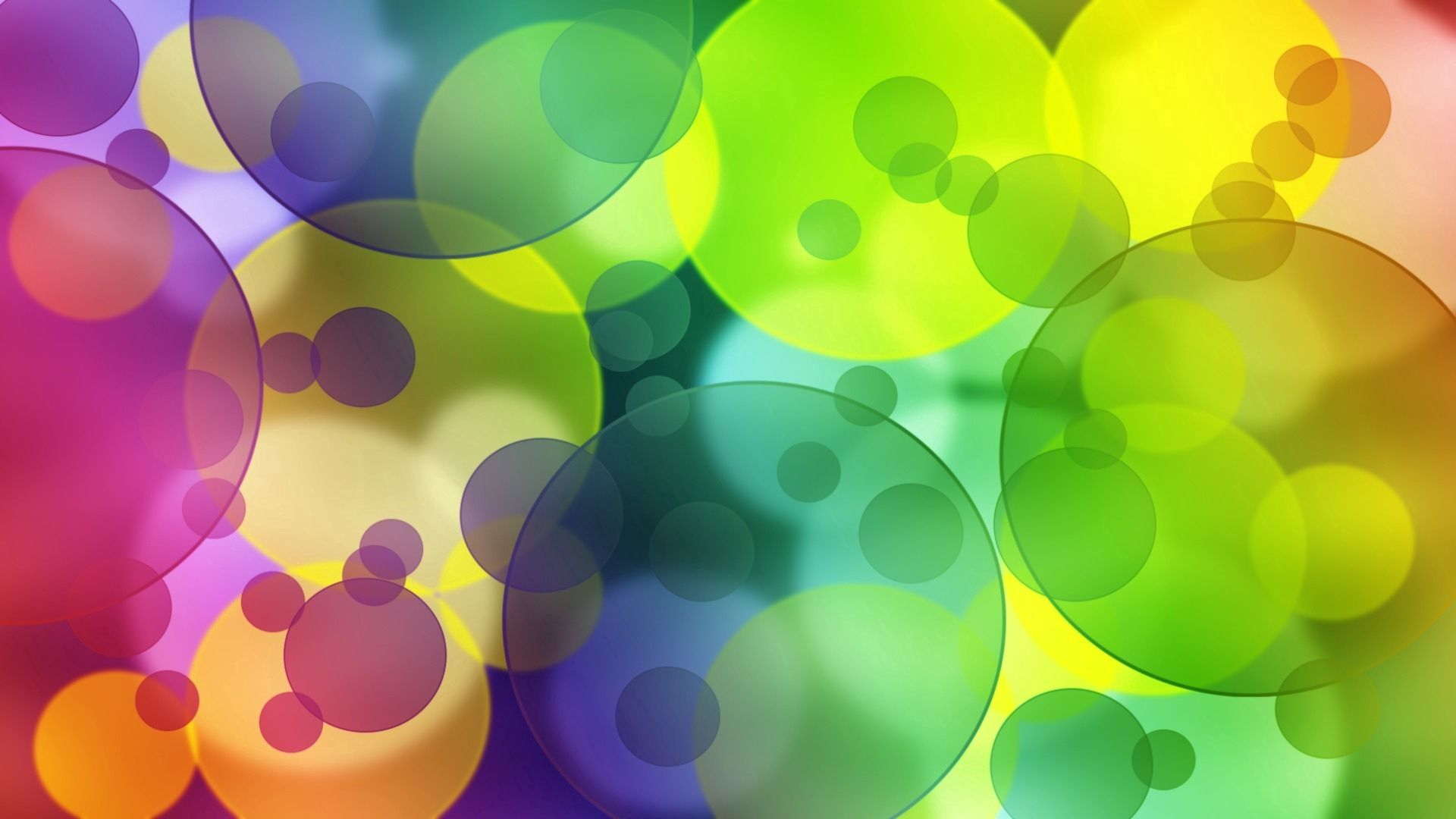 Download mobile wallpaper Circles, Motley, Iridescent, Bright, Multicolored, Rainbow, Abstract for free.