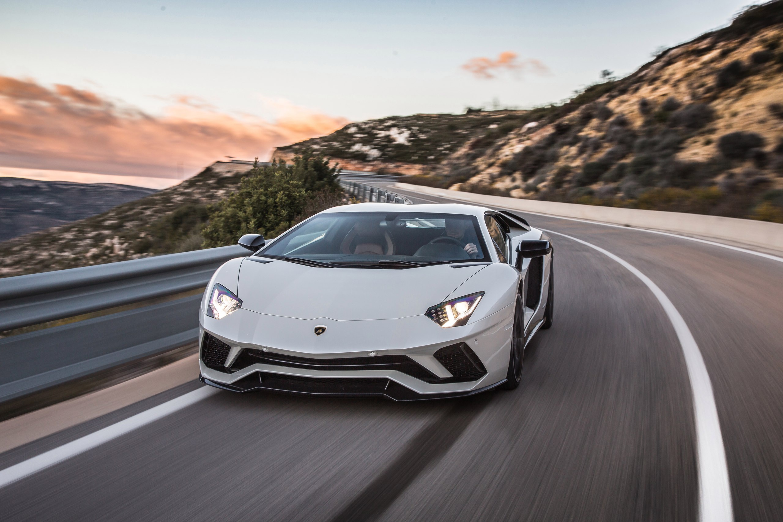 Download mobile wallpaper Lamborghini, Car, Supercar, Vehicles, White Car, Lamborghini Aventador S for free.