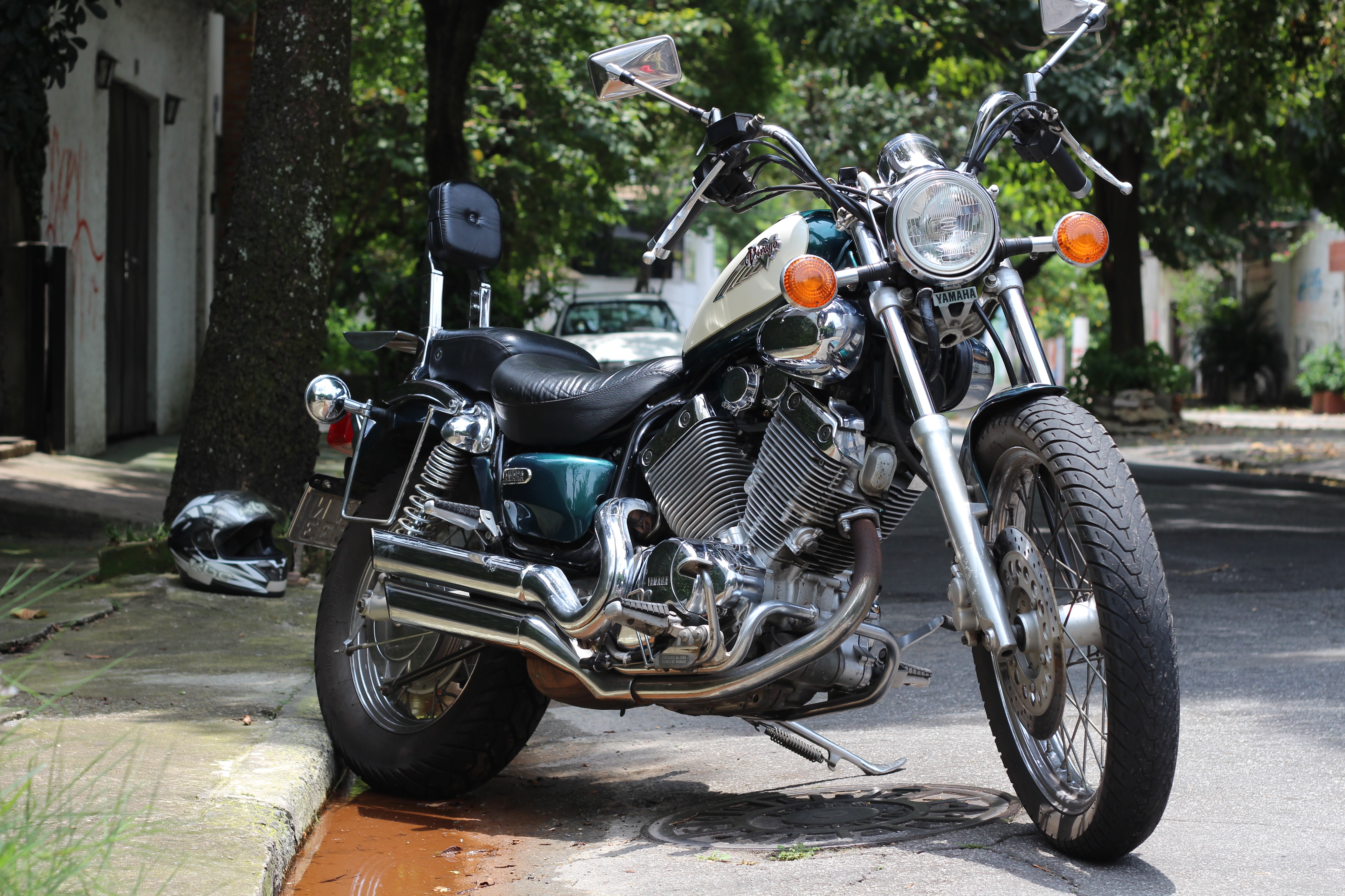 Handy-Wallpaper Motorräder, Motorrad, Fahrzeuge, Yamaha Virago kostenlos herunterladen.