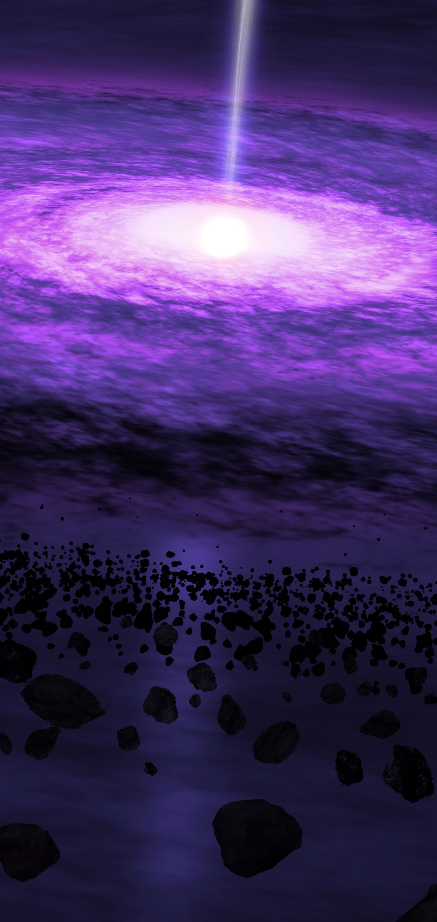 purple, sci fi, quasar, cosmos, space phone wallpaper