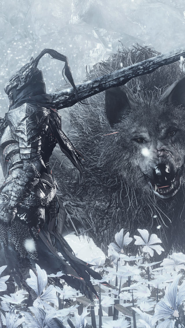 Download mobile wallpaper Wolf, Video Game, Dark Souls, Dark Souls Iii for free.