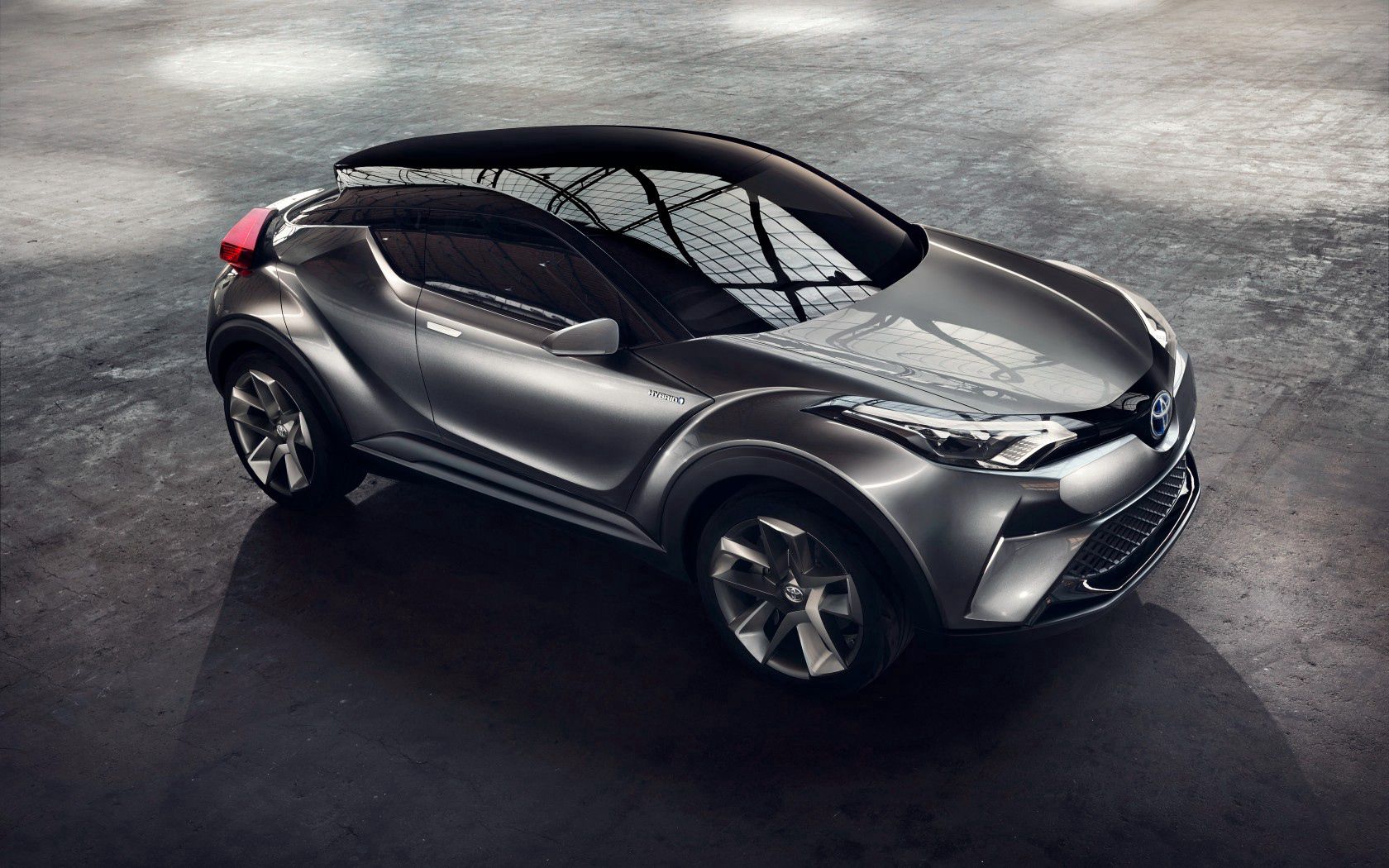 toyota, cars, view from above, concept, c hr