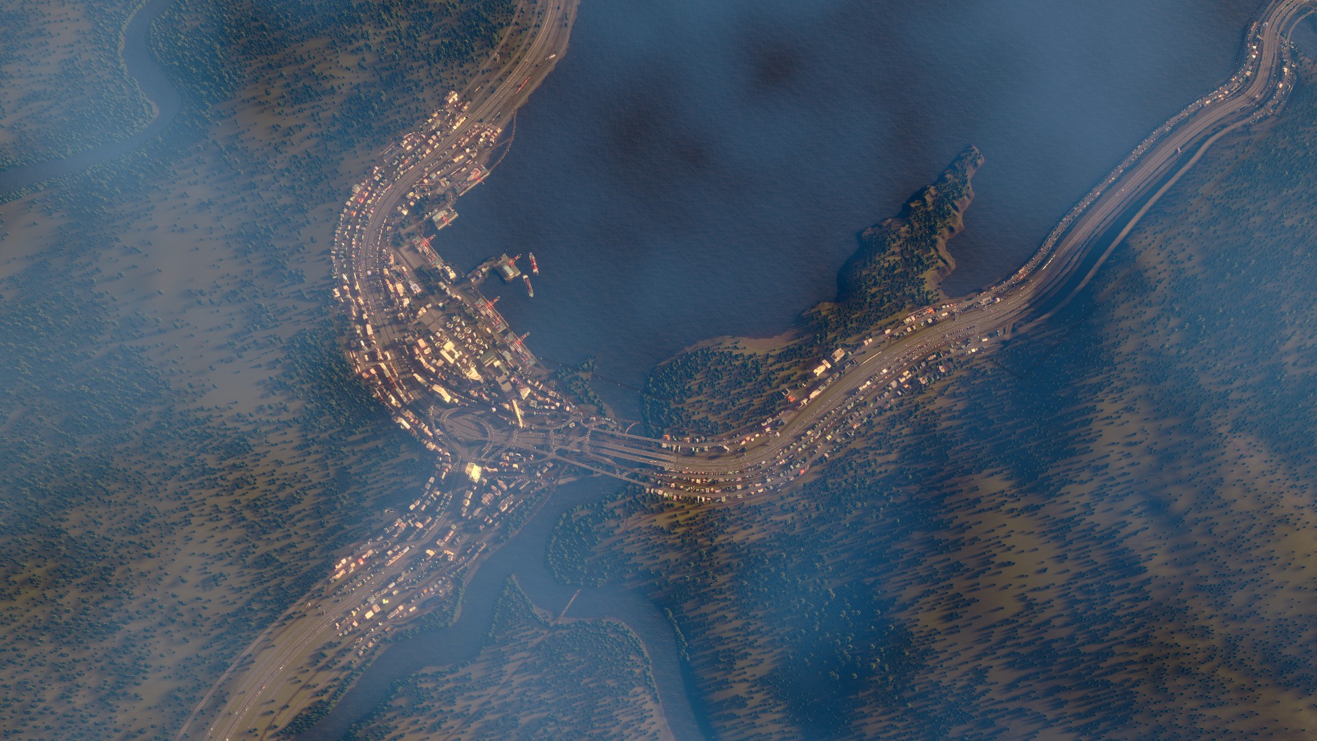 video game, cities: skylines, car, road, cities