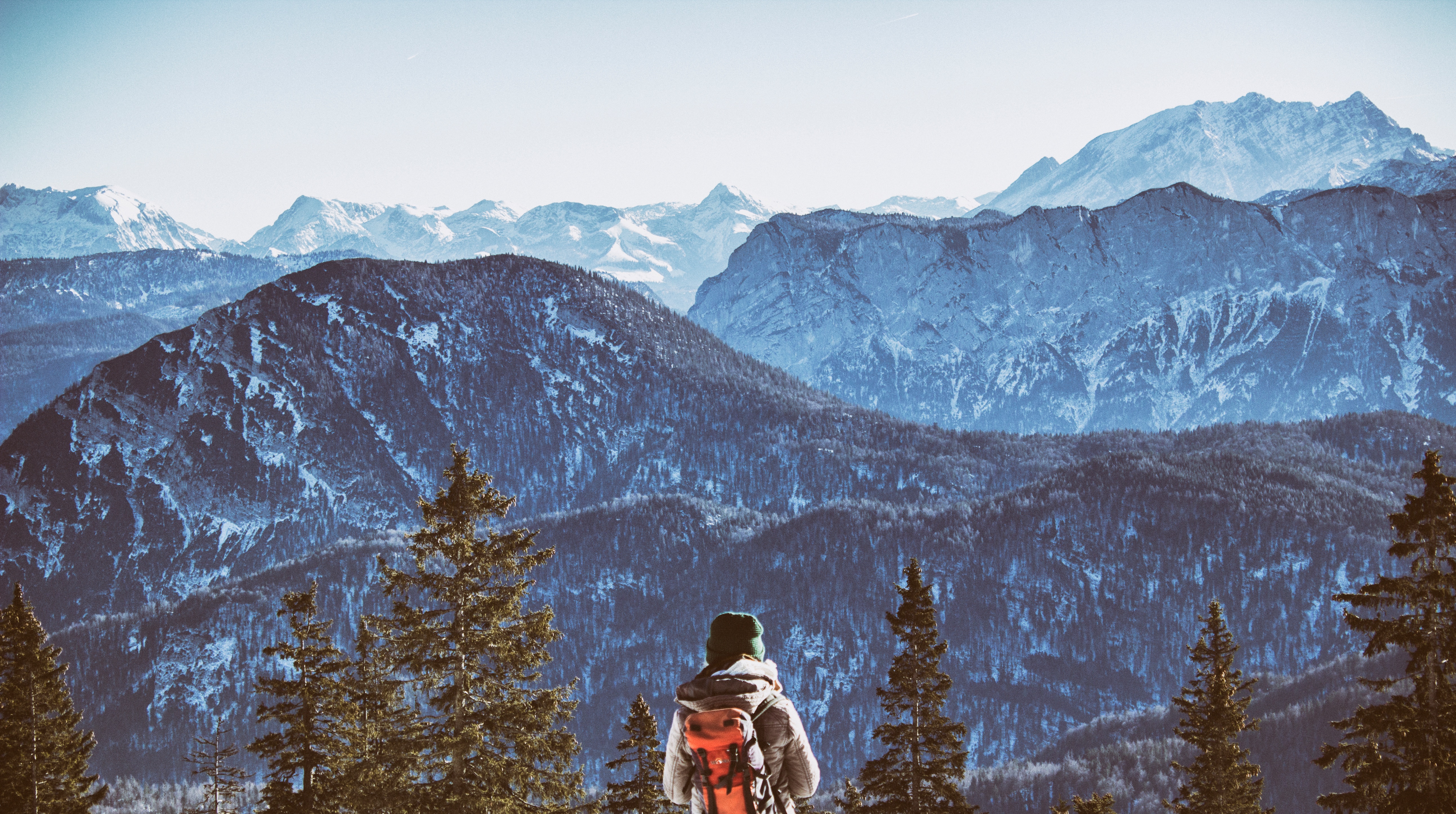 freedom, nature, mountains, backpack, rucksack, tourist Full HD