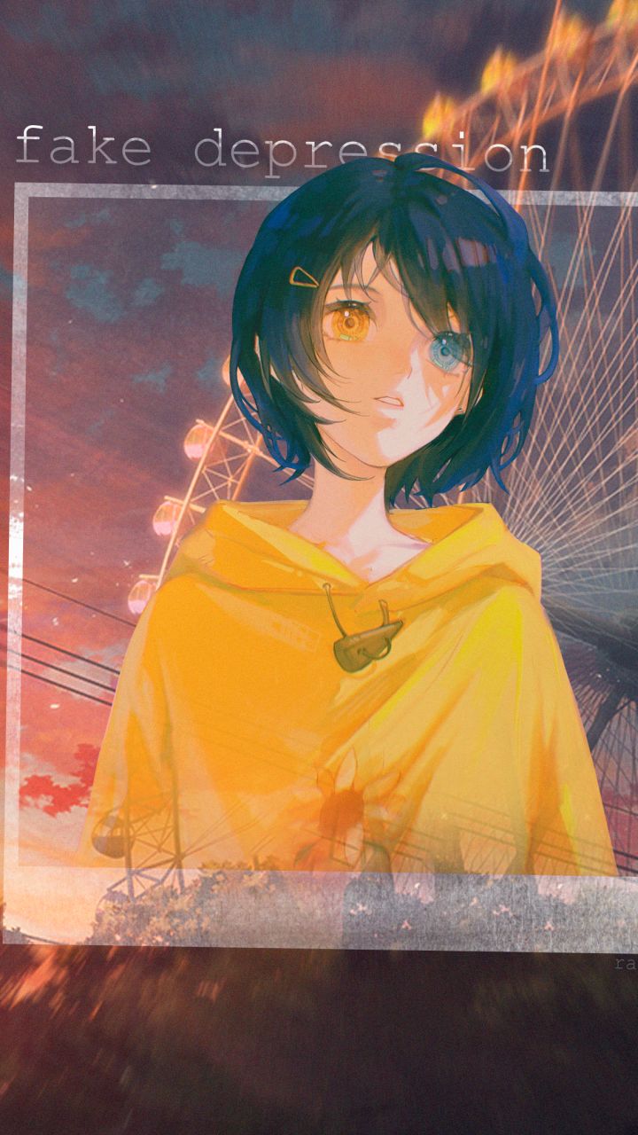 Handy-Wallpaper Heterochromie, Animes, Ai Ohto, Wonder Egg Priority kostenlos herunterladen.