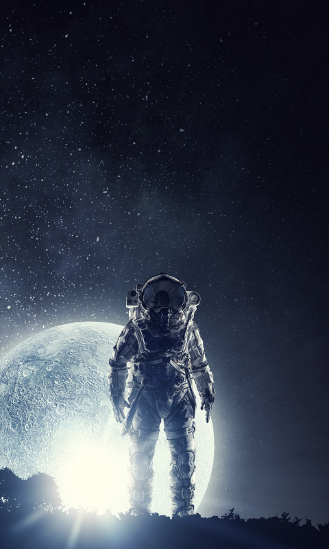 Handy-Wallpaper Science Fiction, Astronaut kostenlos herunterladen.