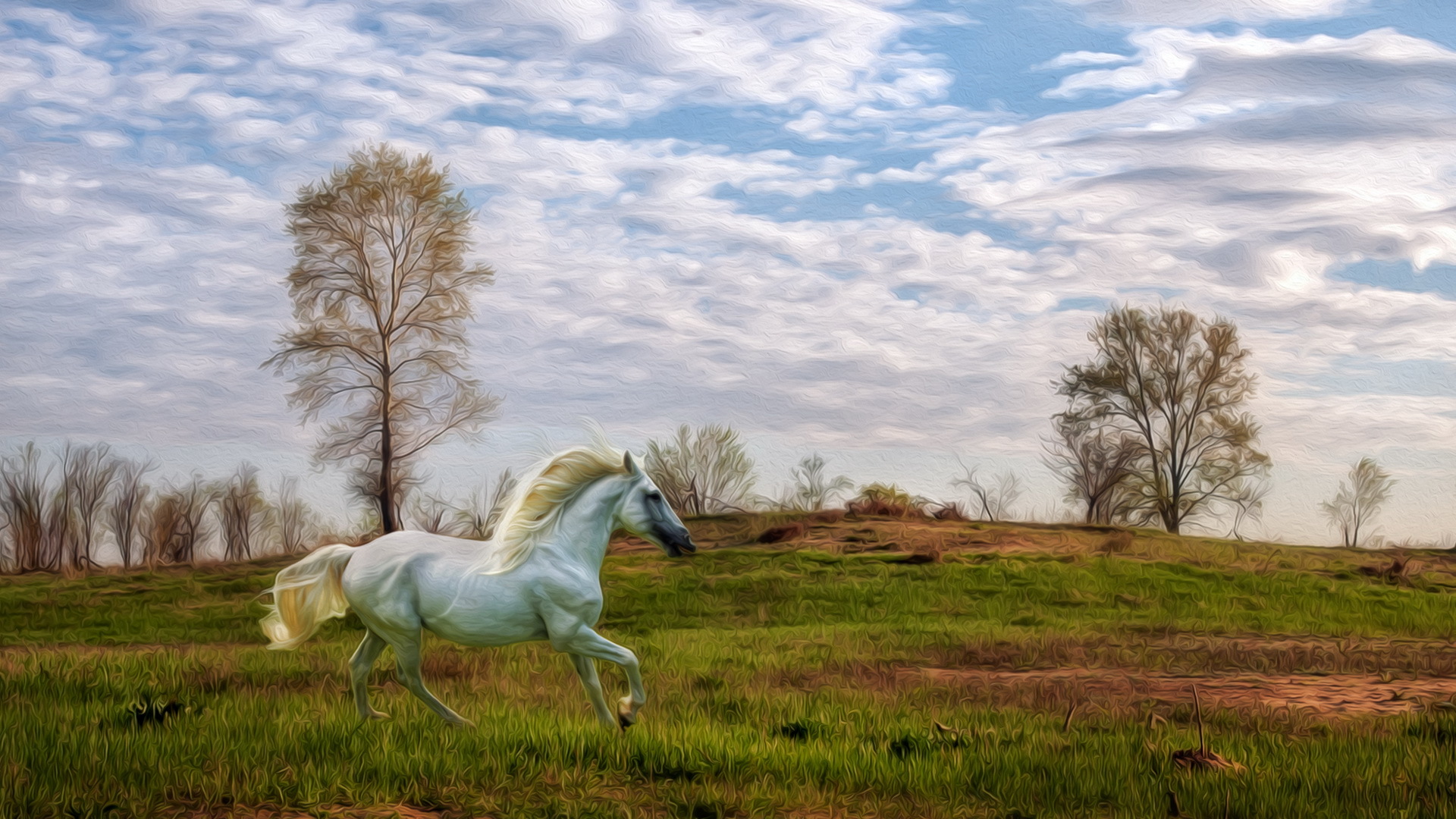 601813 descargar imagen animales, caballo, pintura al óleo: fondos de pantalla y protectores de pantalla gratis