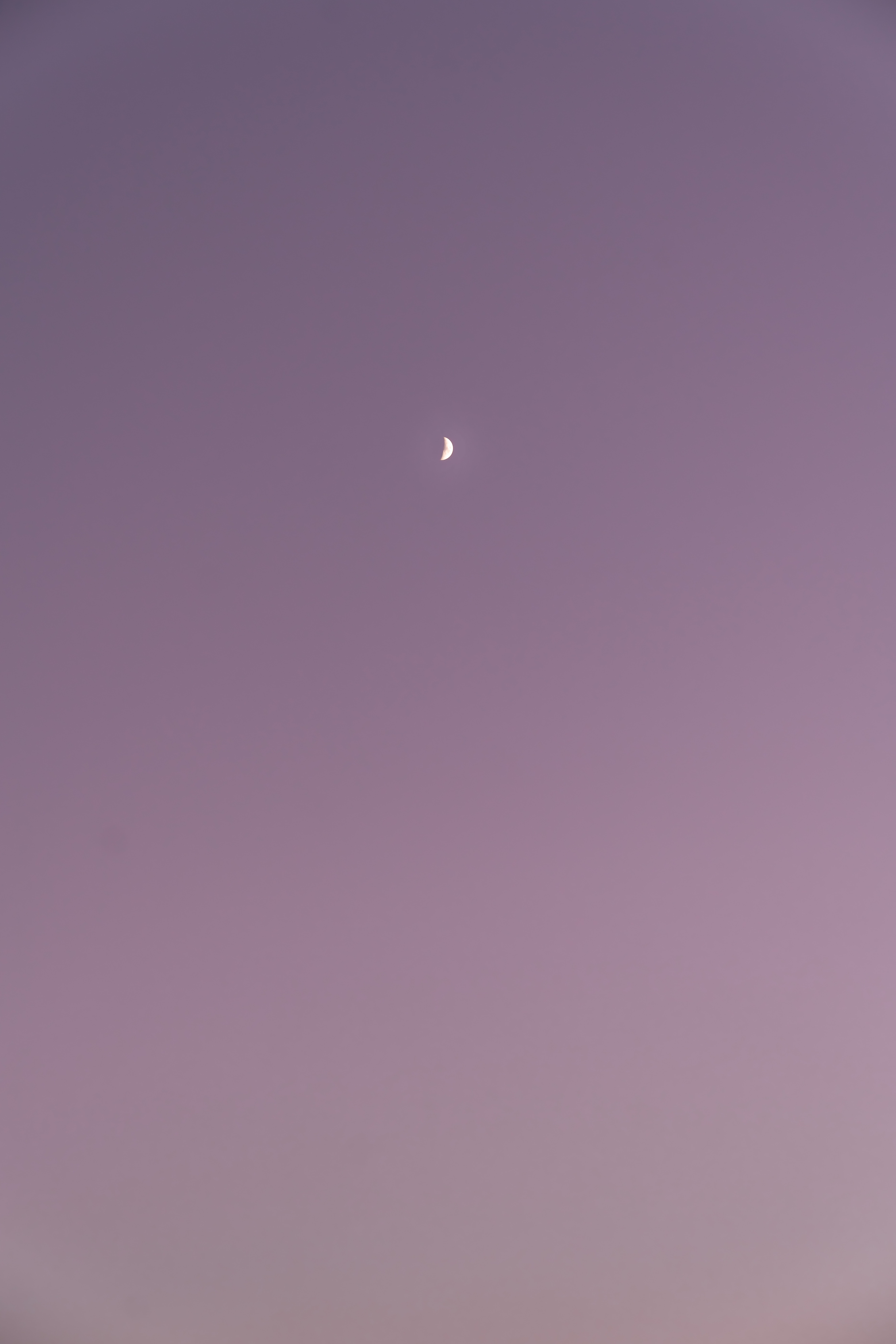 Free download wallpaper Sky, Violet, Purple, Moon, Minimalism on your PC desktop