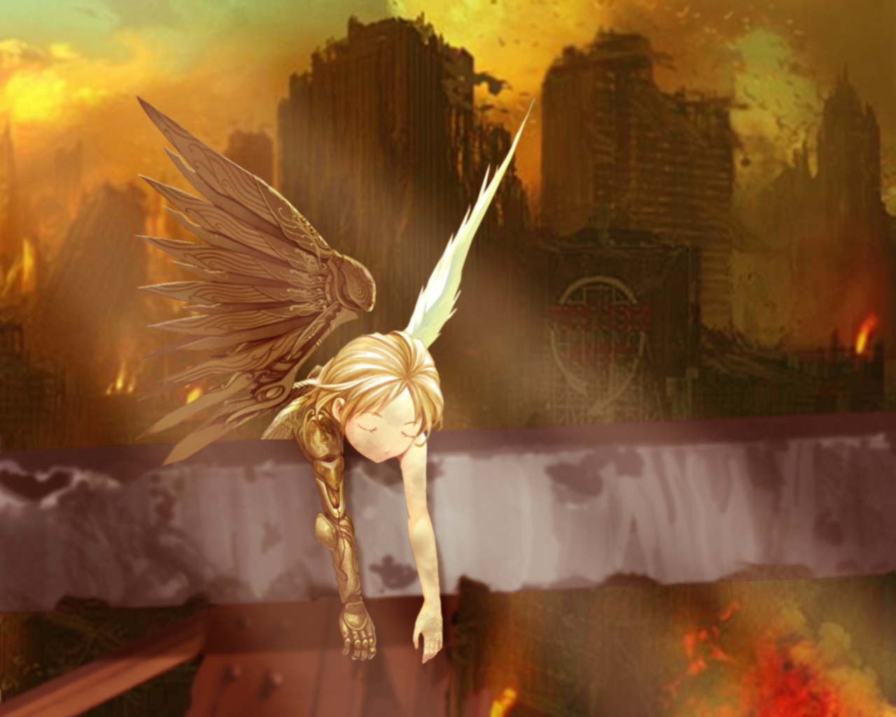 Free download wallpaper Anime, Angel on your PC desktop