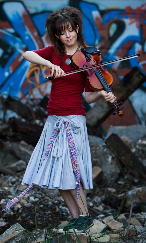 Handy-Wallpaper Musik, Lindsey Stirling kostenlos herunterladen.