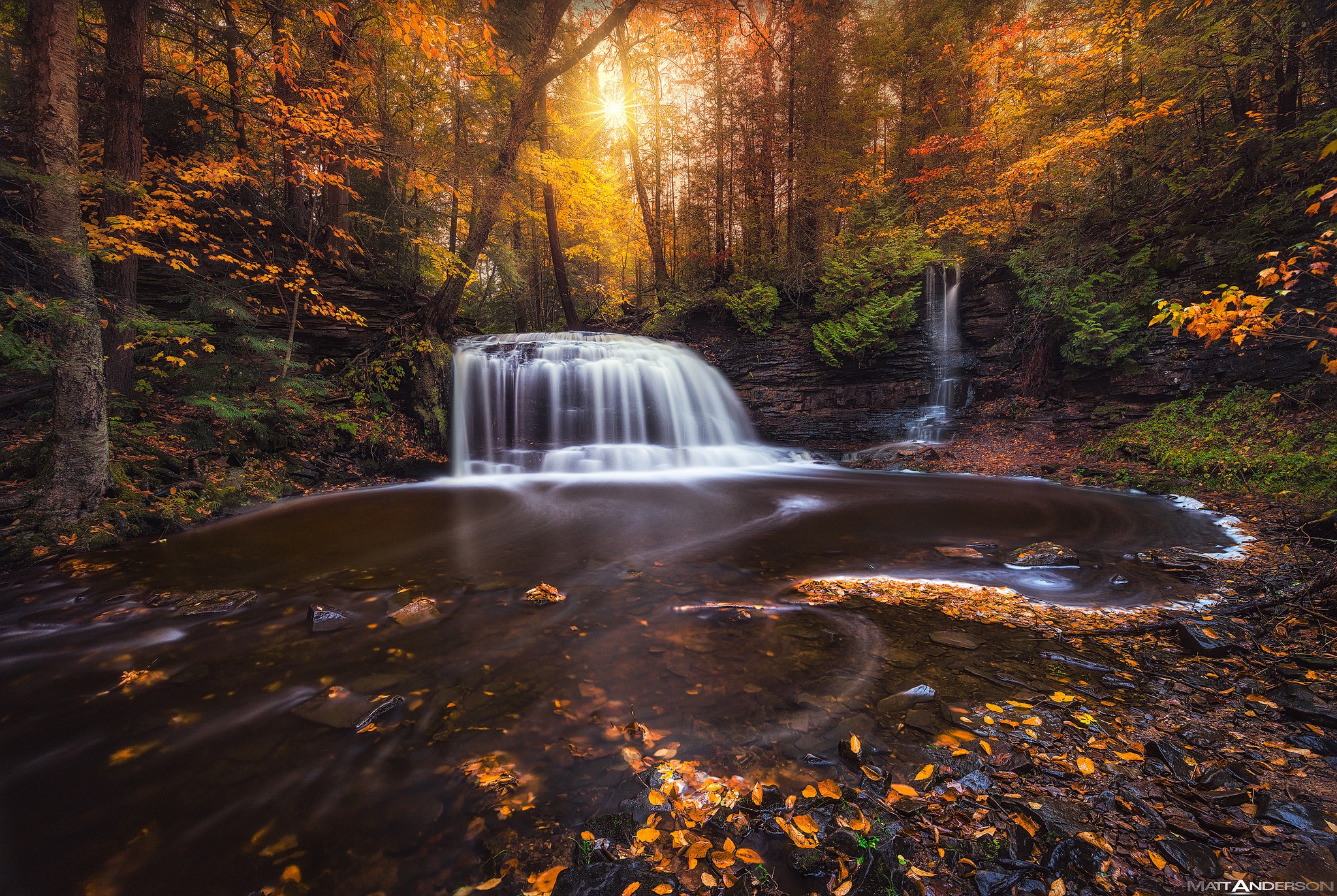 PCデスクトップに自然, 秋, 滝, 森, フォーム, 地球, ストリーム画像を無料でダウンロード