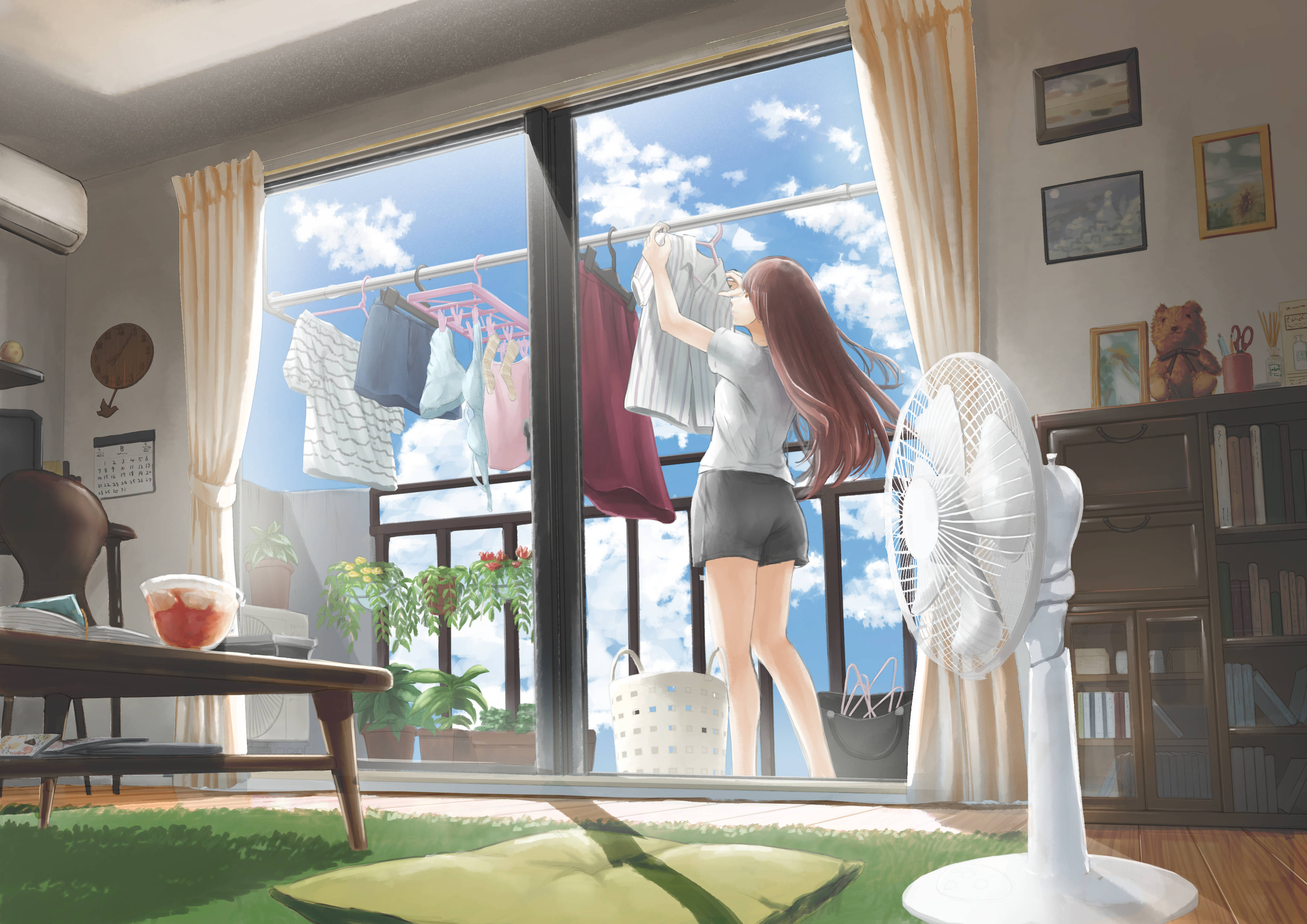 Baixe gratuitamente a imagem Anime, Garota, Cabelo Longo, Fã na área de trabalho do seu PC