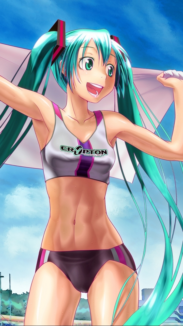Download mobile wallpaper Anime, Vocaloid, Hatsune Miku, Crypton for free.