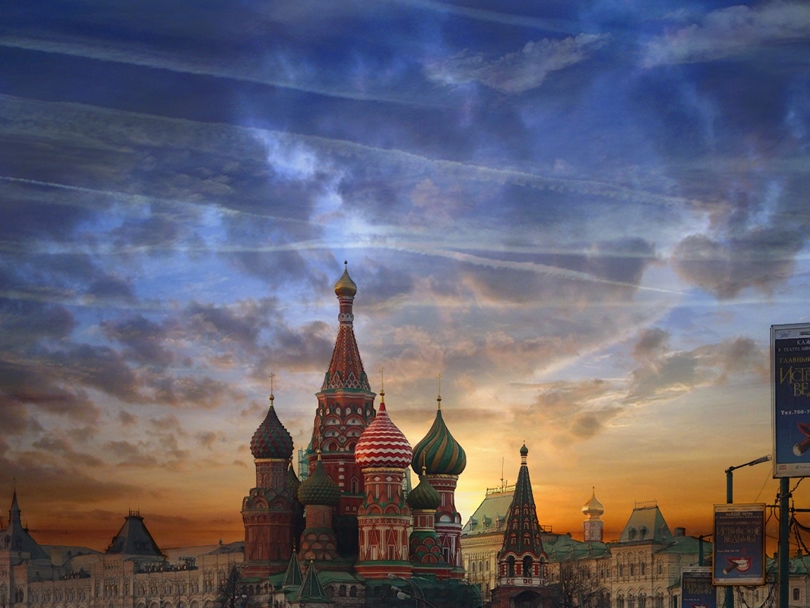 無料モバイル壁紙都市, モスクワ, 風景をダウンロードします。