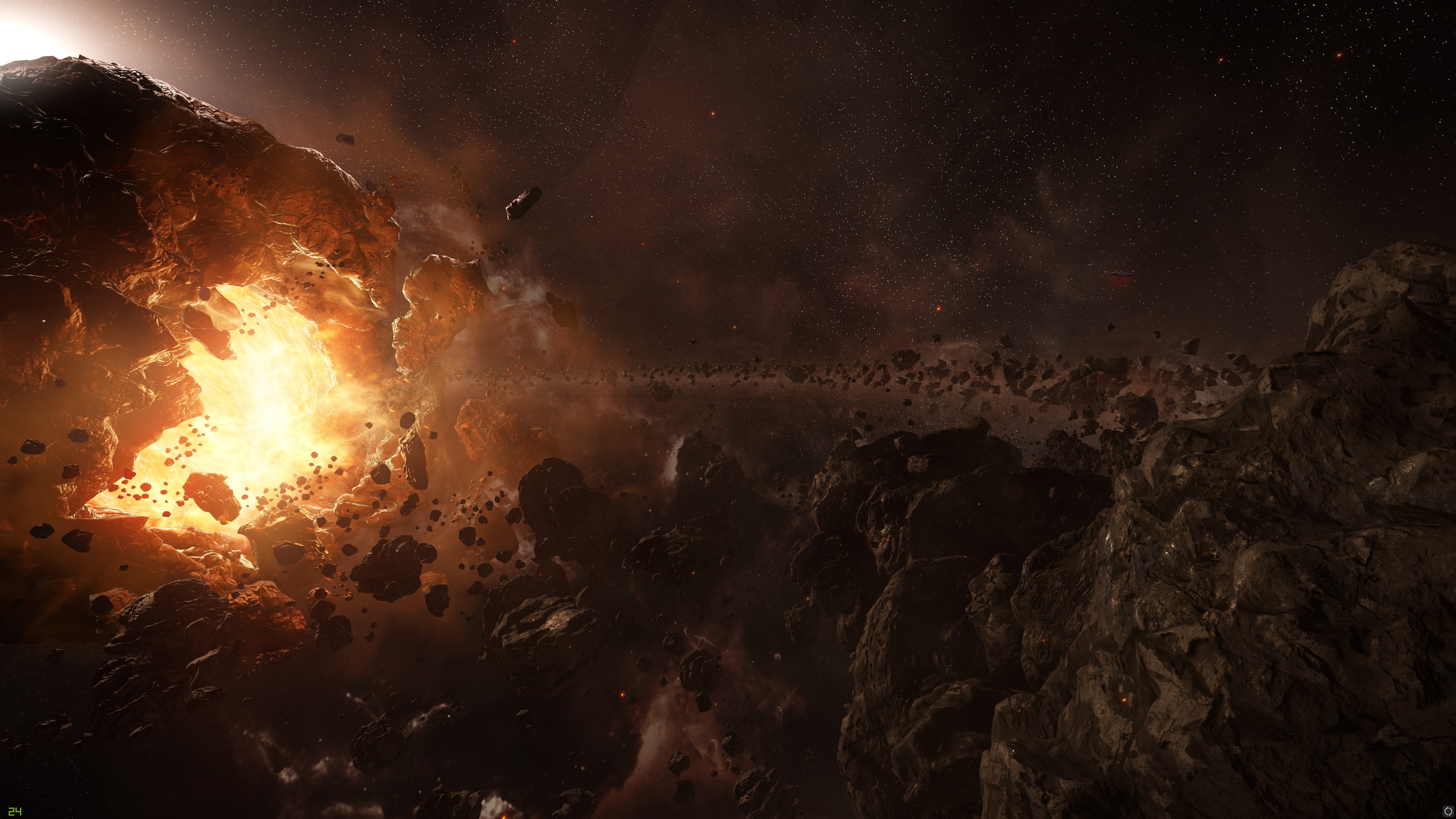 sci fi, asteroid, collision, meteor
