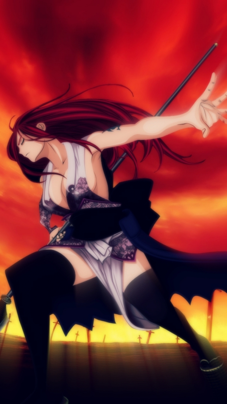 Handy-Wallpaper Animes, Fairy Tail, Erza Scarlet kostenlos herunterladen.