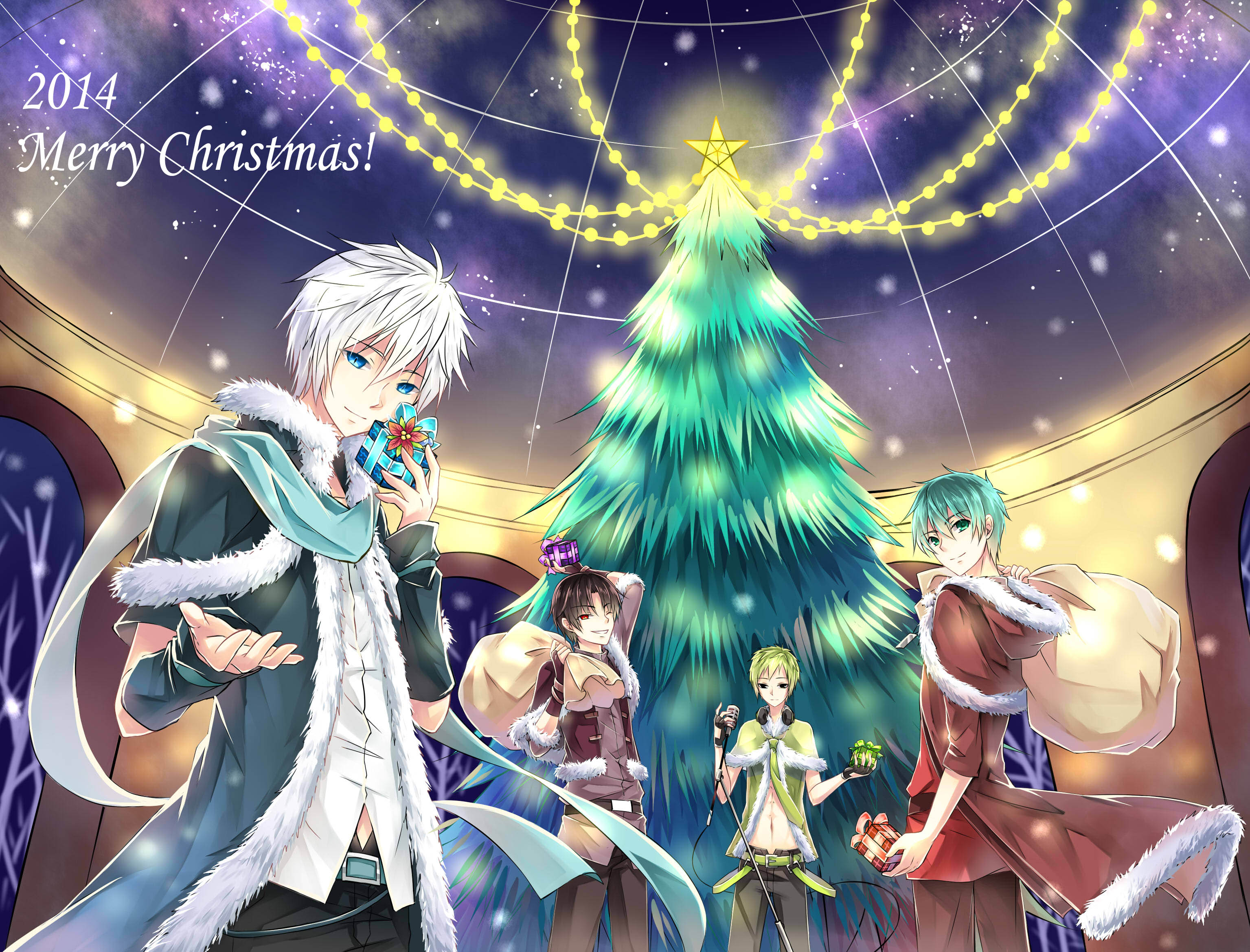 Download mobile wallpaper Anime, Christmas, Merry Christmas for free.