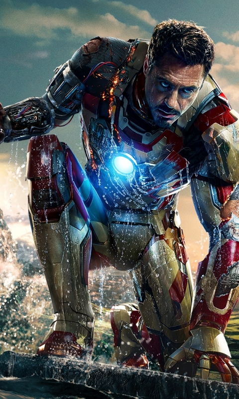 Handy-Wallpaper Iron Man, Robert Downey Jr, Filme, Ironman, Tony Stark, Iron Man 3 kostenlos herunterladen.