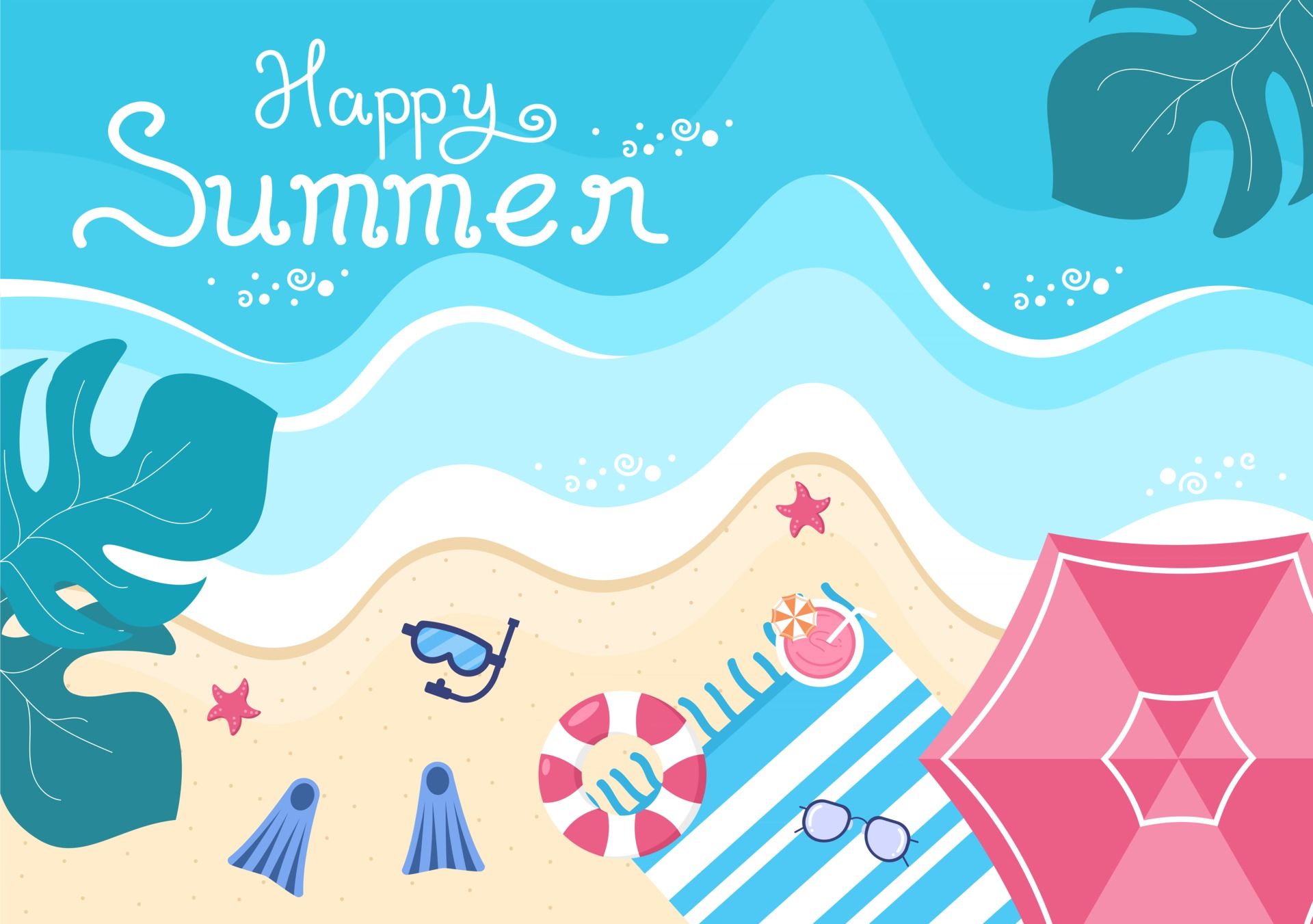 Download mobile wallpaper Beach, Summer, Artistic for free.