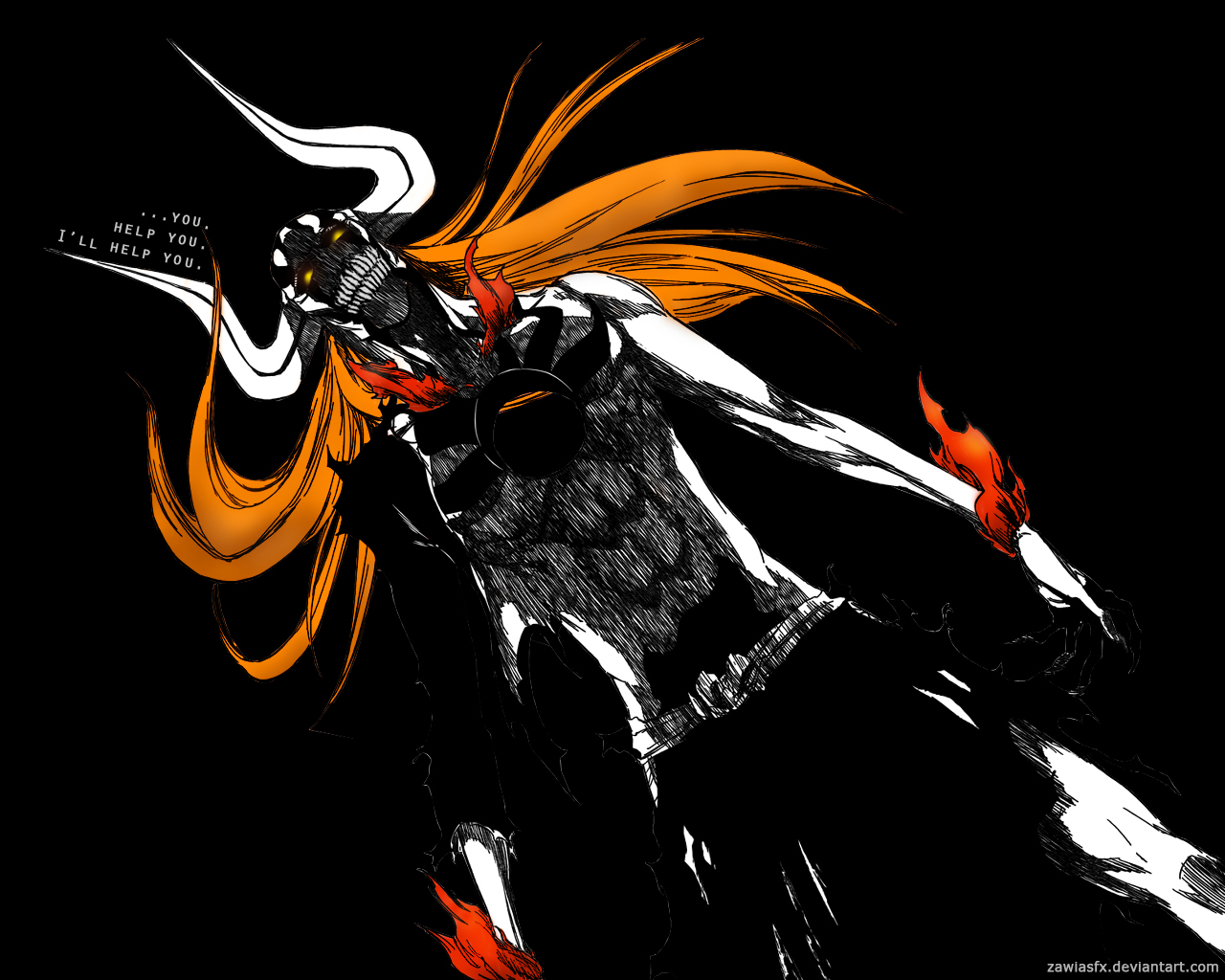 Handy-Wallpaper Bleach, Ichigo Kurosaki, Animes kostenlos herunterladen.