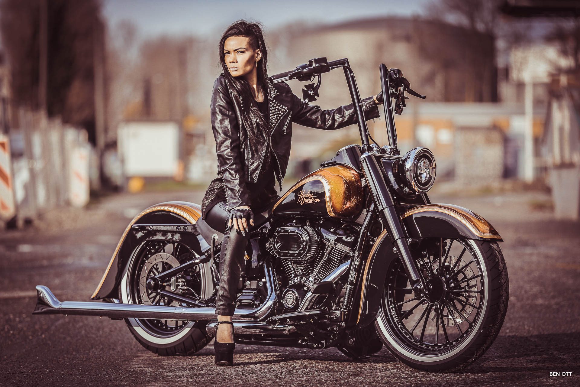 Descarga gratuita de fondo de pantalla para móvil de Harley Davidson, Mujeres, Chicas Y Motocicletas, Motocicleta Custom, Aduanas De Thunderbike.