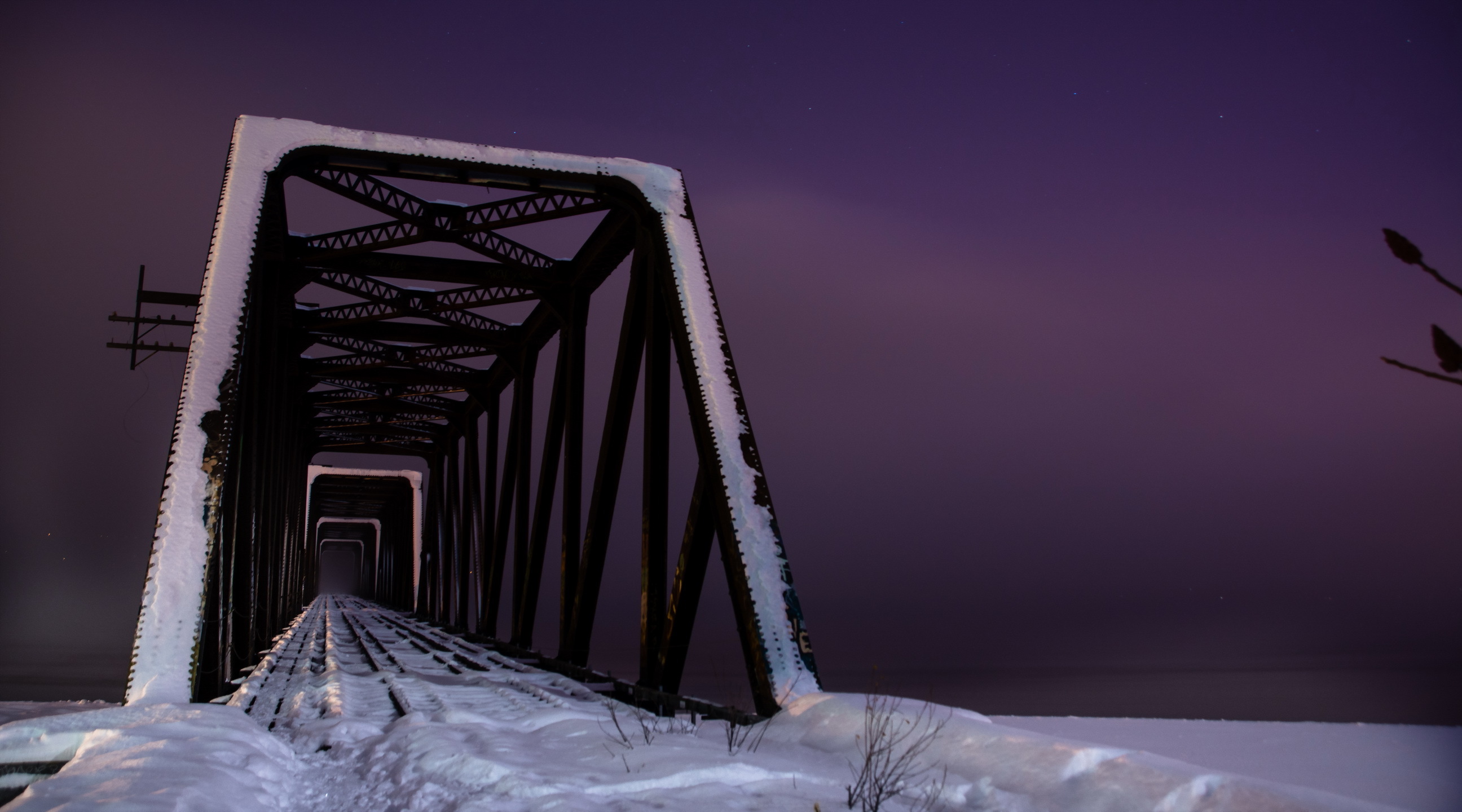 Laden Sie das Winter, Schnee, Brücke, Fotografie-Bild kostenlos auf Ihren PC-Desktop herunter