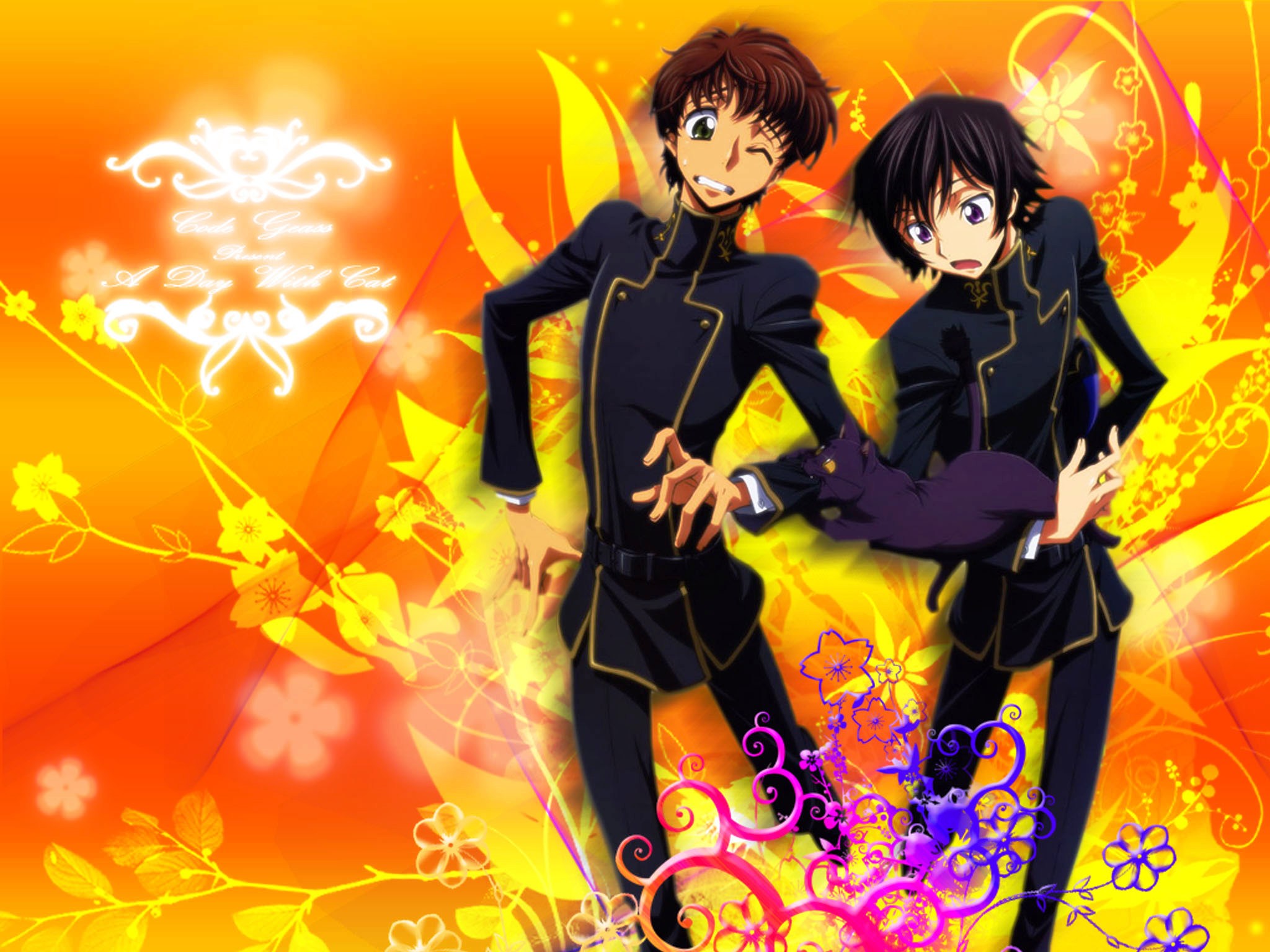 Download mobile wallpaper Anime, Lelouch Lamperouge, Suzaku Kururugi, Code Geass for free.