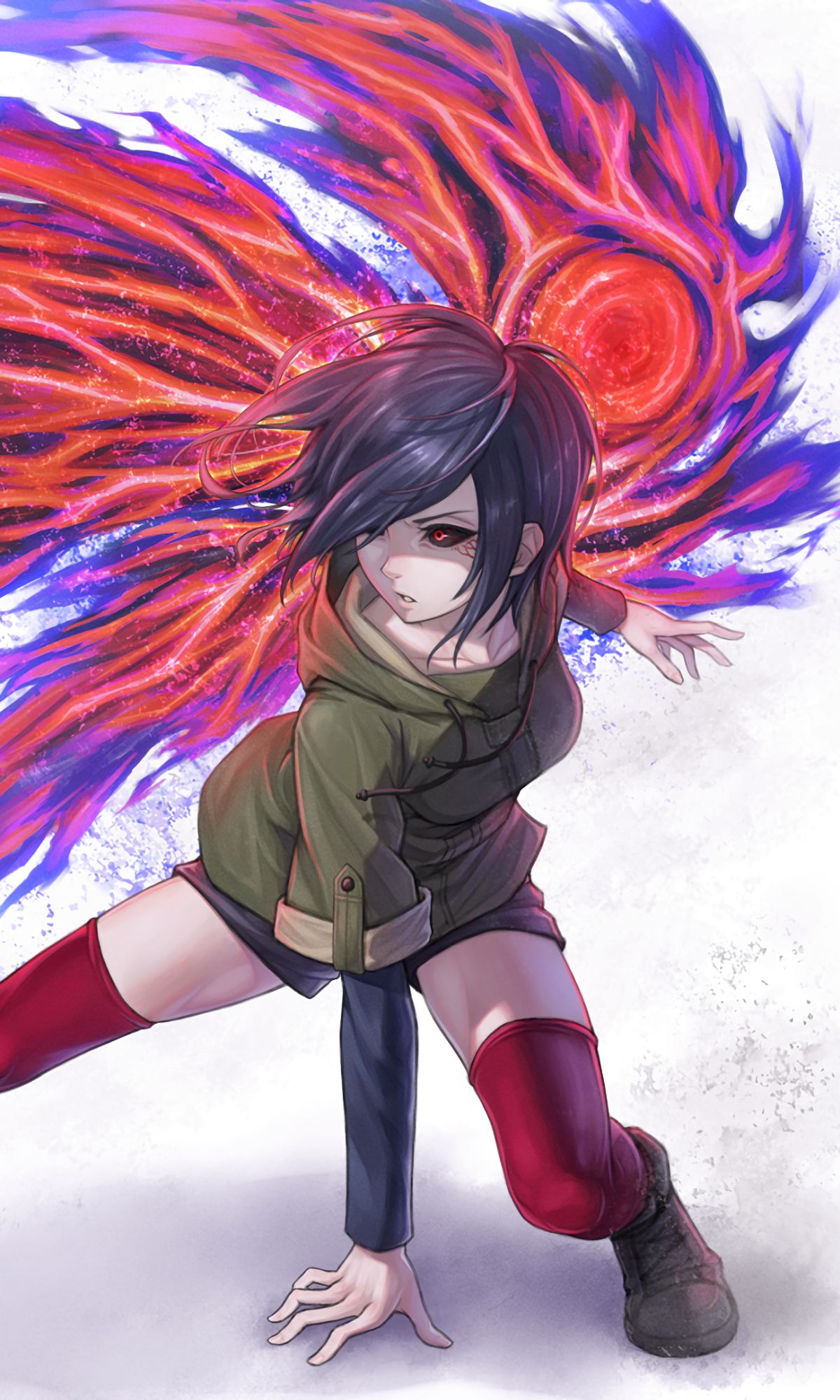 Handy-Wallpaper Animes, Tokyo Ghoul, Touka Kirishima kostenlos herunterladen.