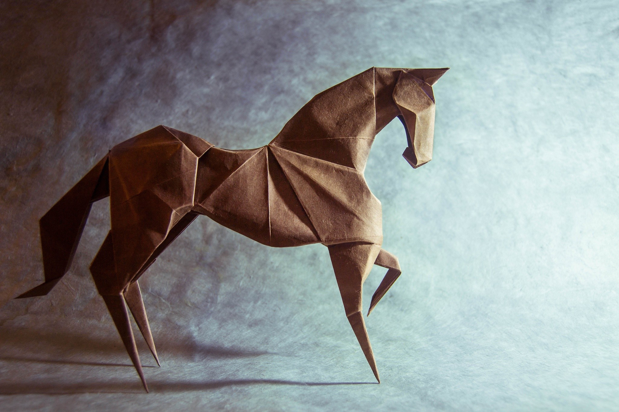 825029 descargar imagen sombra, hecho por el hombre, origami, caballo, papel: fondos de pantalla y protectores de pantalla gratis