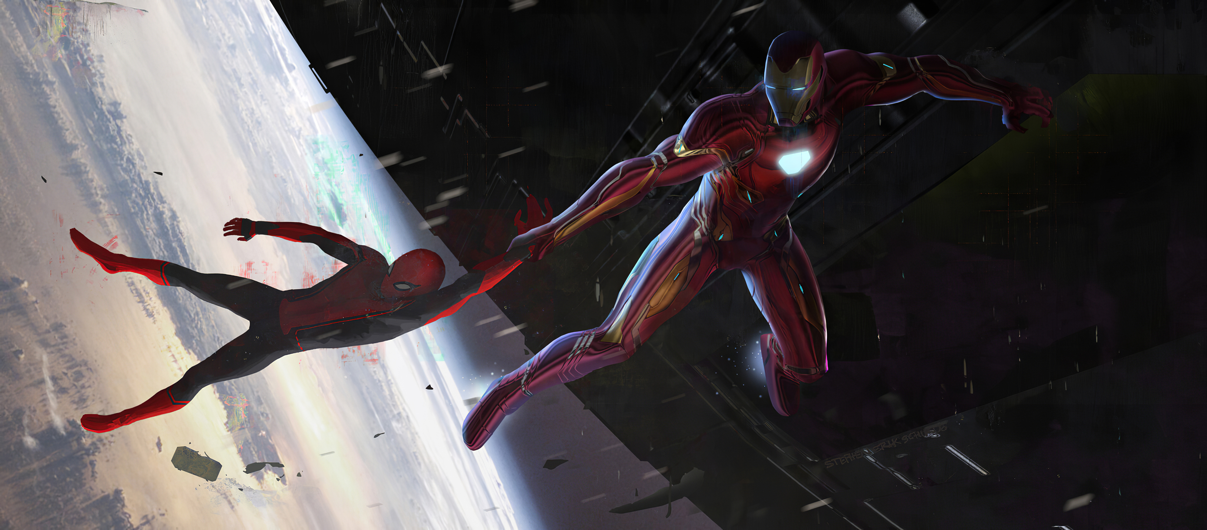 Download mobile wallpaper Spider Man, Iron Man, Avengers, Comics, The Avengers for free.