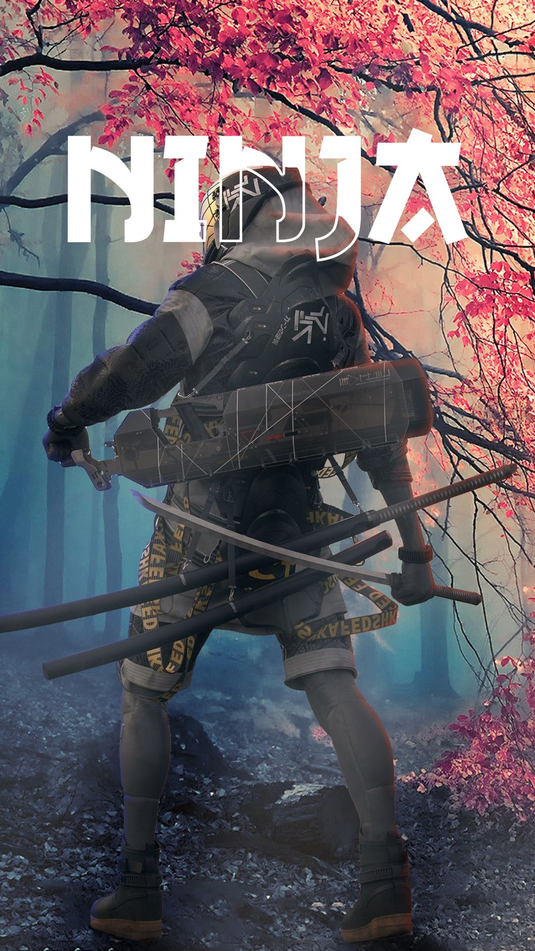 Download mobile wallpaper Fantasy, Fall, Ninja for free.