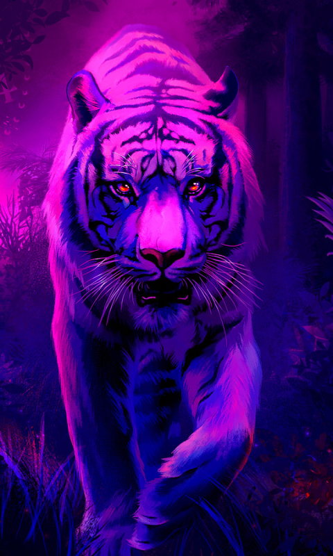 Descarga gratuita de fondo de pantalla para móvil de Animales, Gatos, Tigre.