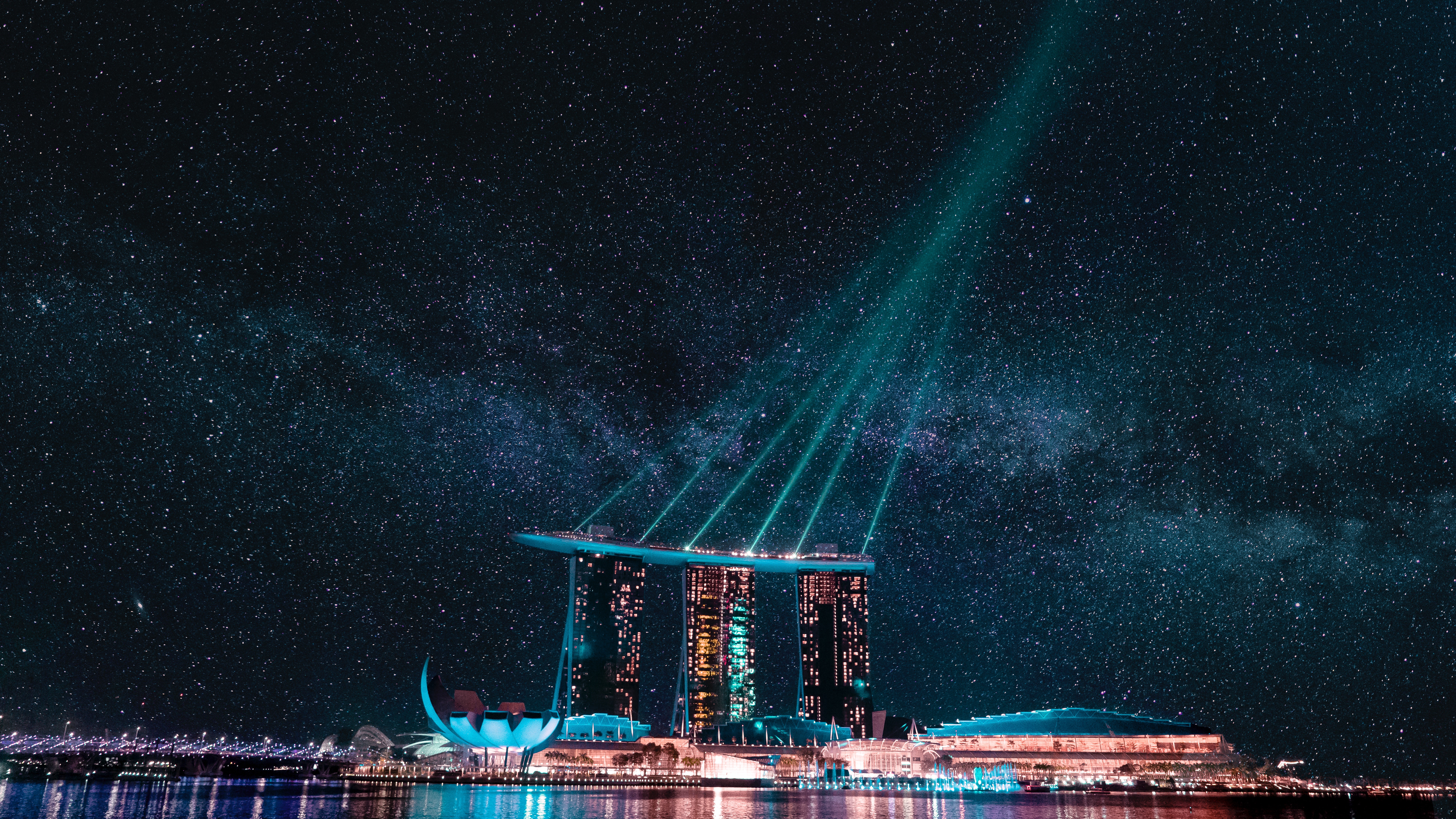 Die besten Marina Bay-Hintergründe für den Telefonbildschirm