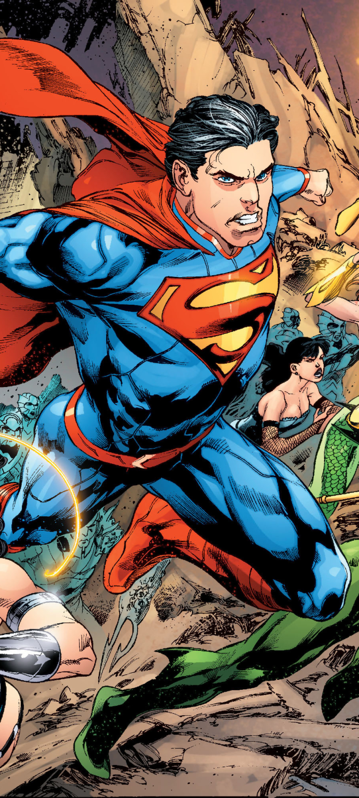Скачати мобільні шпалери Супермен, Комікси, Супергерой, Комікси Dc, Новий 52, Ліга Справедливості безкоштовно.