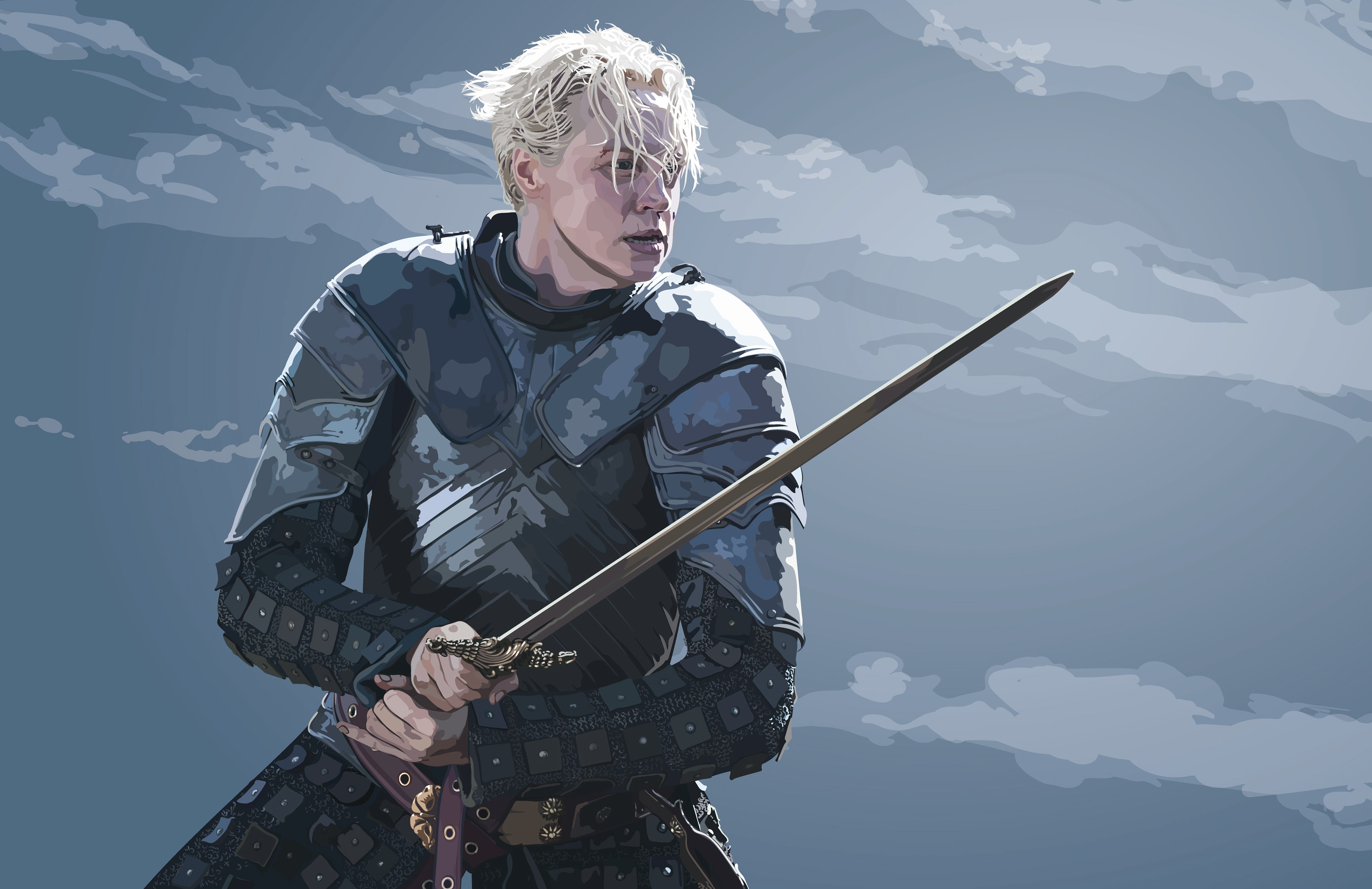 Free download wallpaper Game Of Thrones, Tv Show, Brienne Of Tarth, Gwendoline Christie on your PC desktop