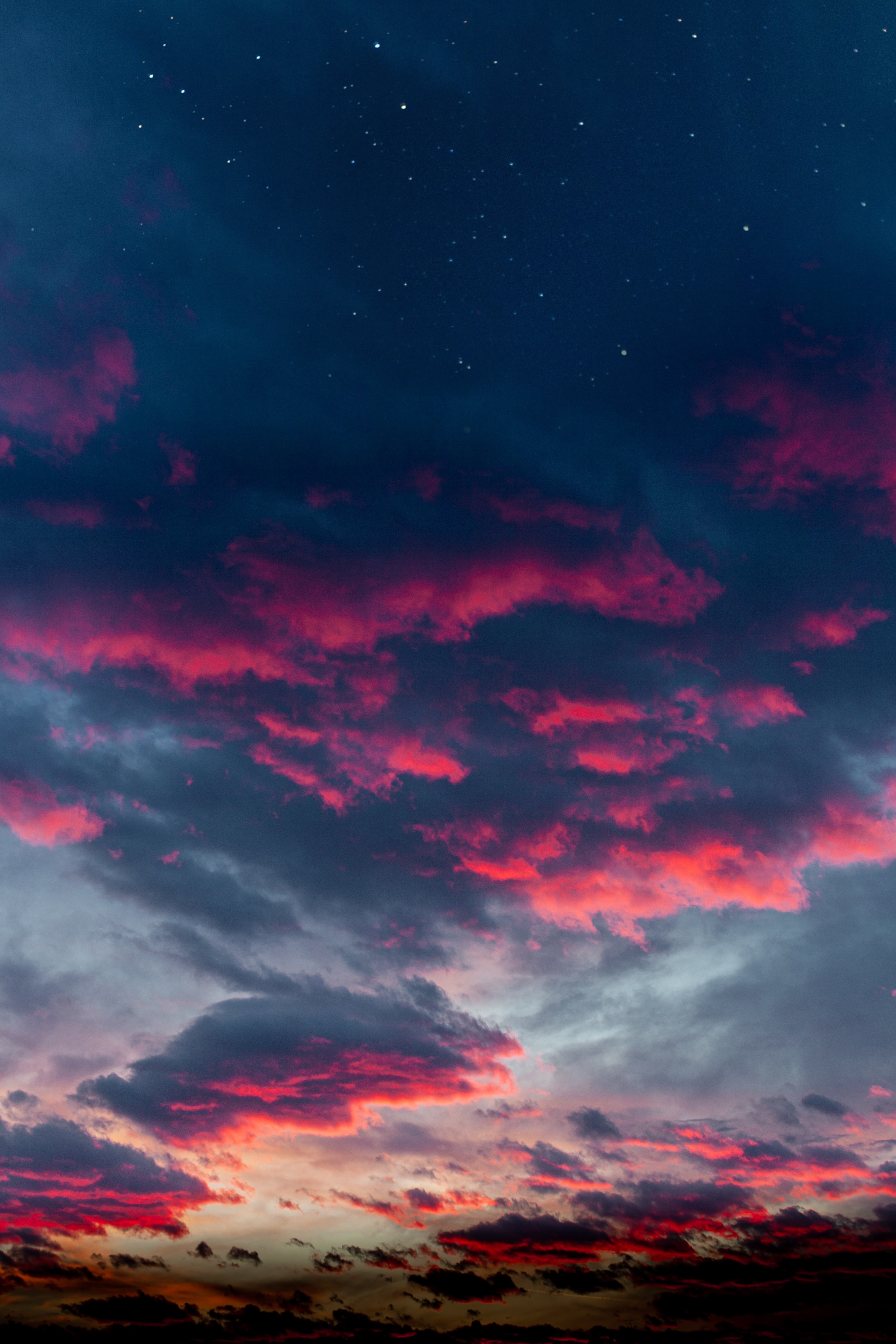 Скачать обои бесплатно Розовый, Облака, Небо, Природа, Закат картинка на рабочий стол ПК