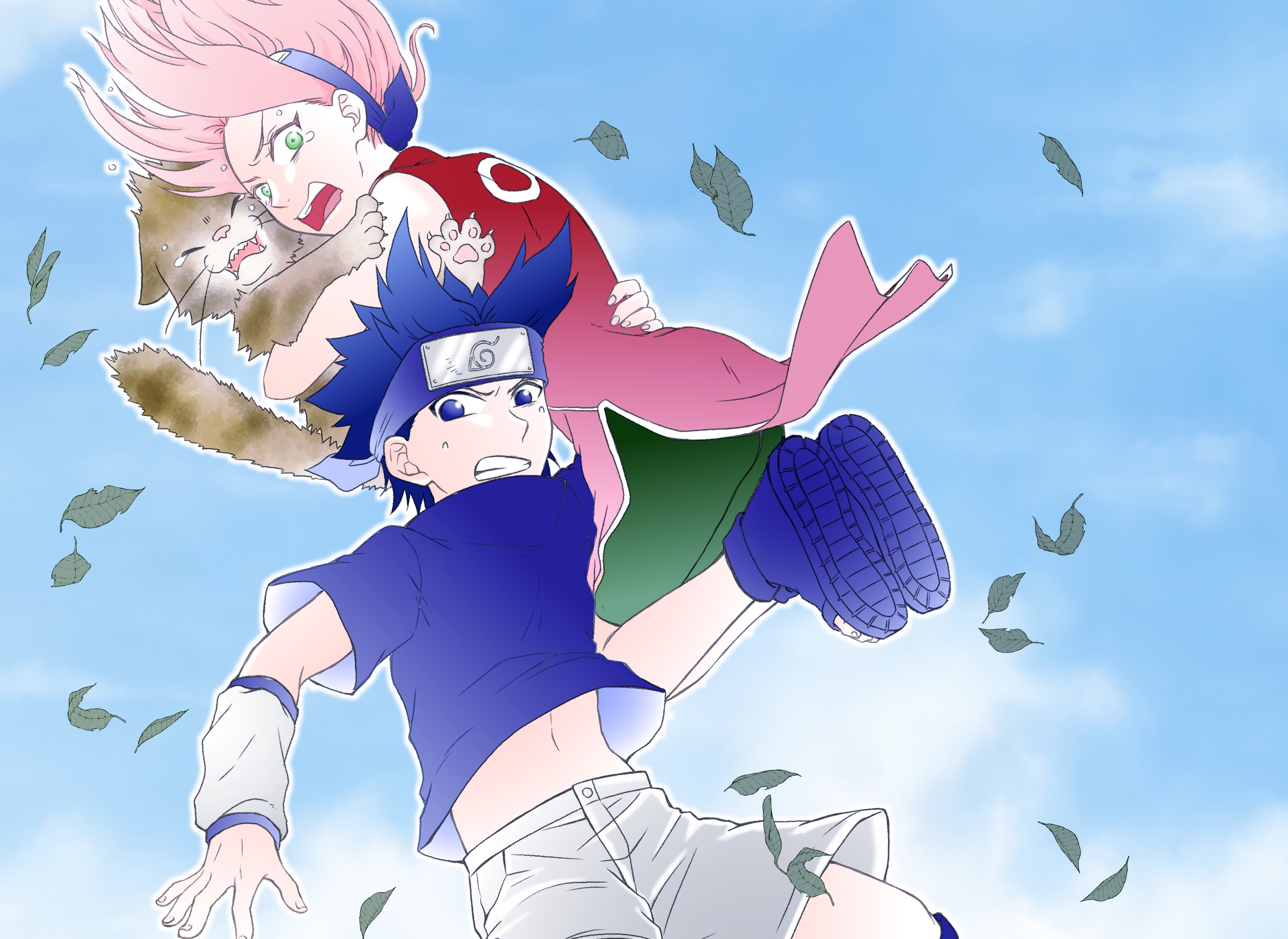 Baixar papel de parede para celular de Anime, Naruto, Sasuke Uchiha, Sakura Haruno gratuito.