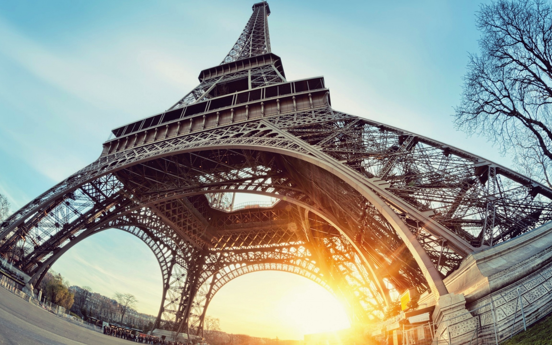Baixar papel de parede para celular de França, Monumento, Monumentos, Feito Pelo Homem, Torre Eiffel, Paris, Pôr Do Sol gratuito.
