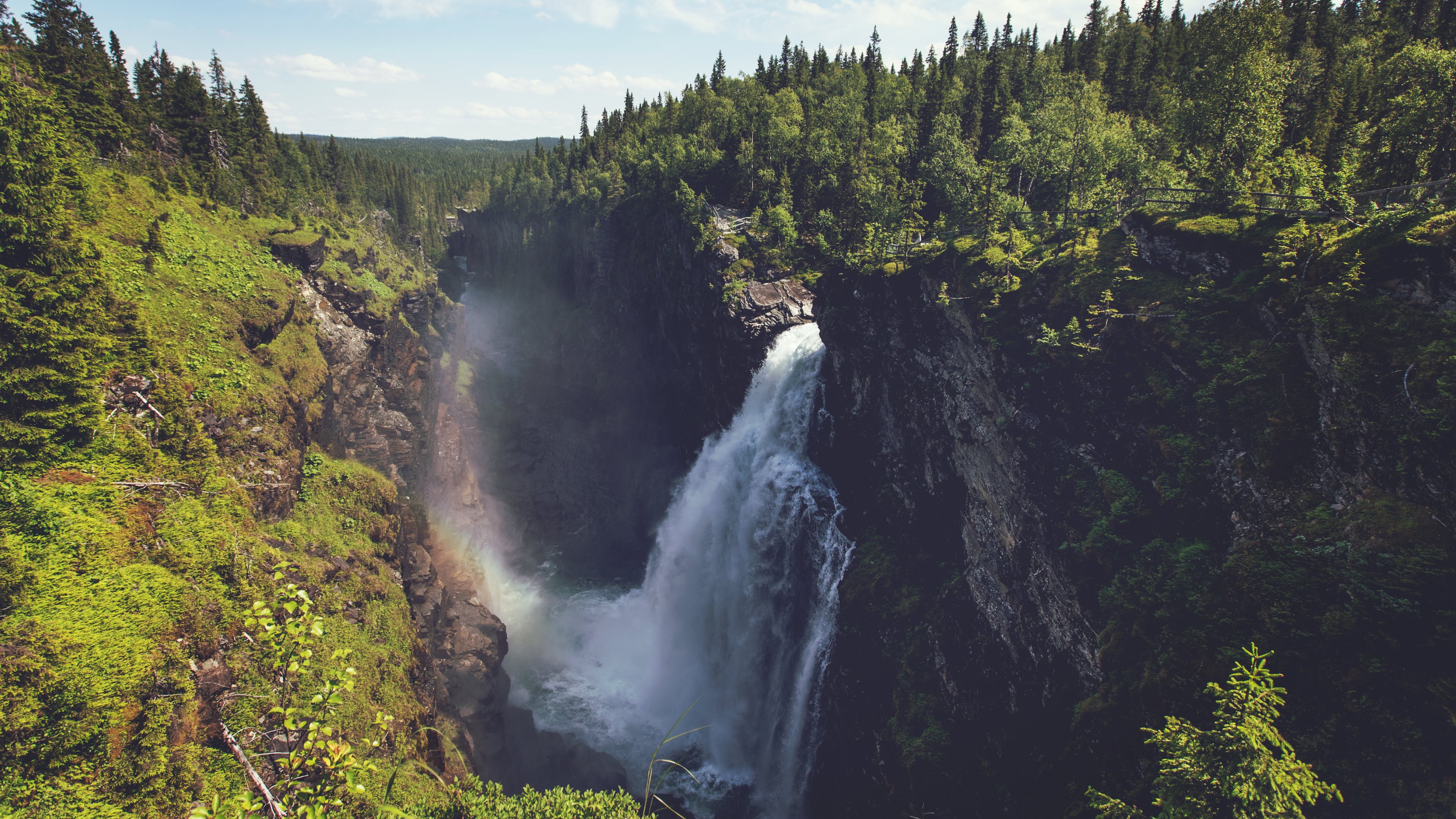 Laden Sie das Wasserfälle, Wasserfall, Wald, Baum, Fluss, Erde/natur-Bild kostenlos auf Ihren PC-Desktop herunter
