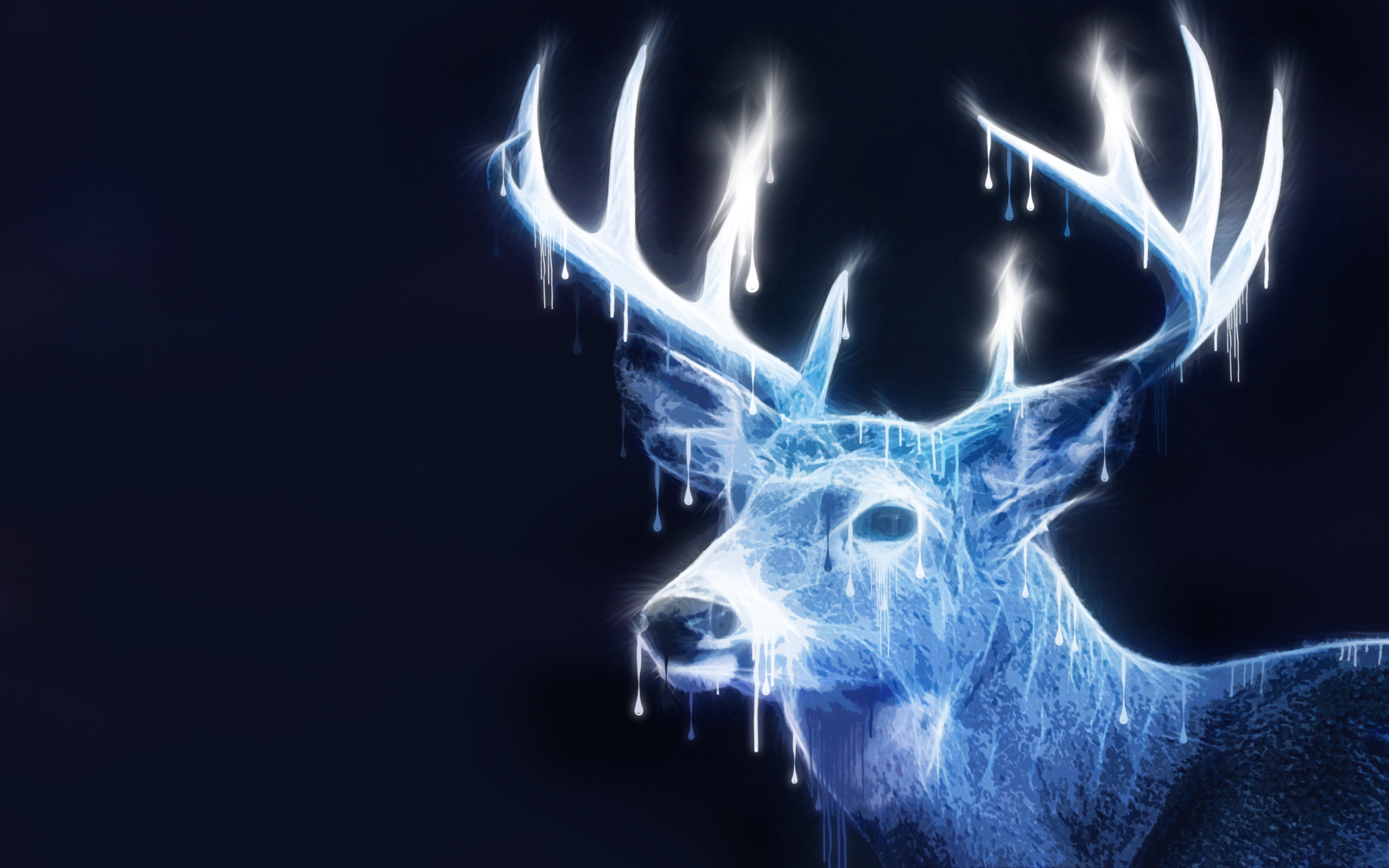 無料モバイル壁紙ファンタジー, 鹿, 光, ファンタジー動物をダウンロードします。