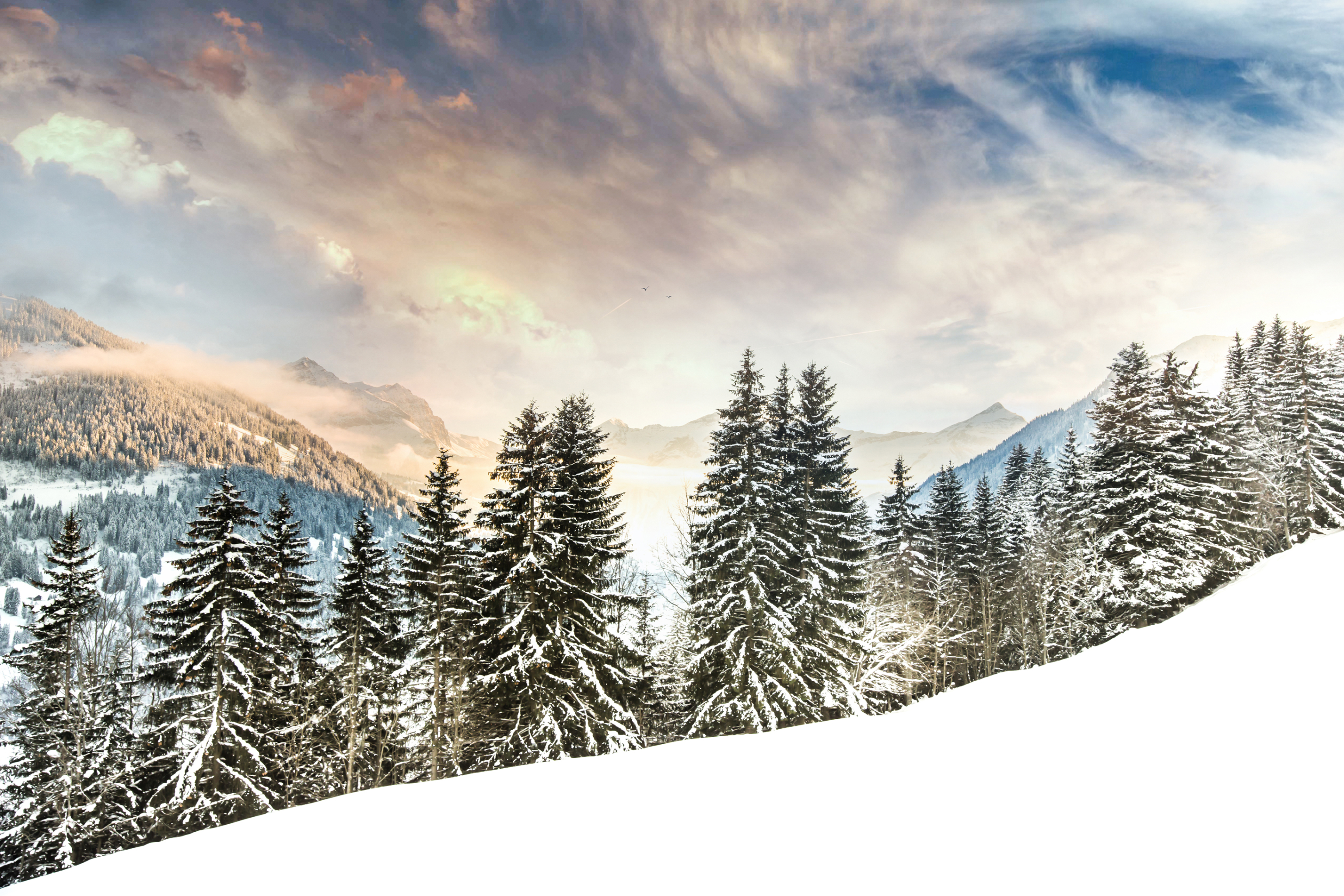 Free download wallpaper Winter, Nature, Snow, Mountain, Forest, Earth on your PC desktop