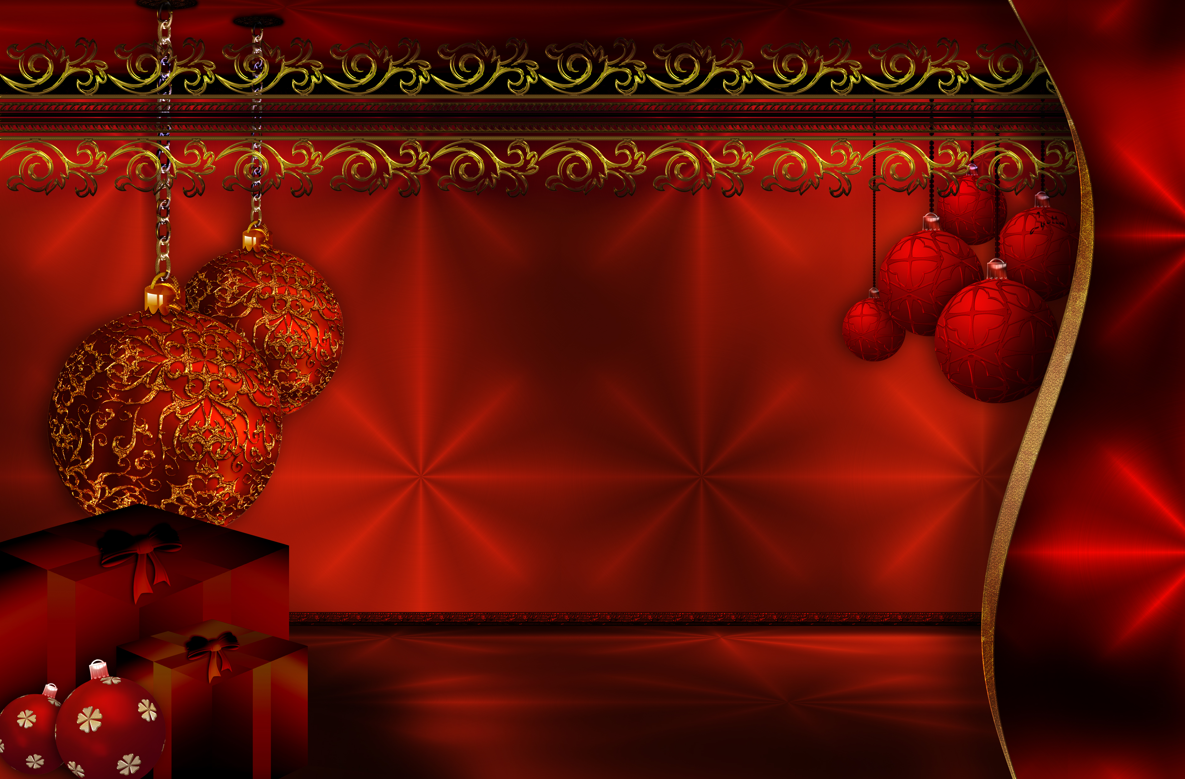 Christmas Ornaments Desktop Wallpaper