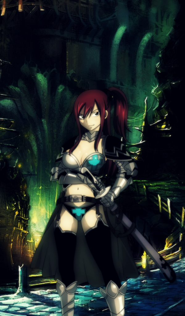 Handy-Wallpaper Animes, Fairy Tail, Erza Scarlet kostenlos herunterladen.