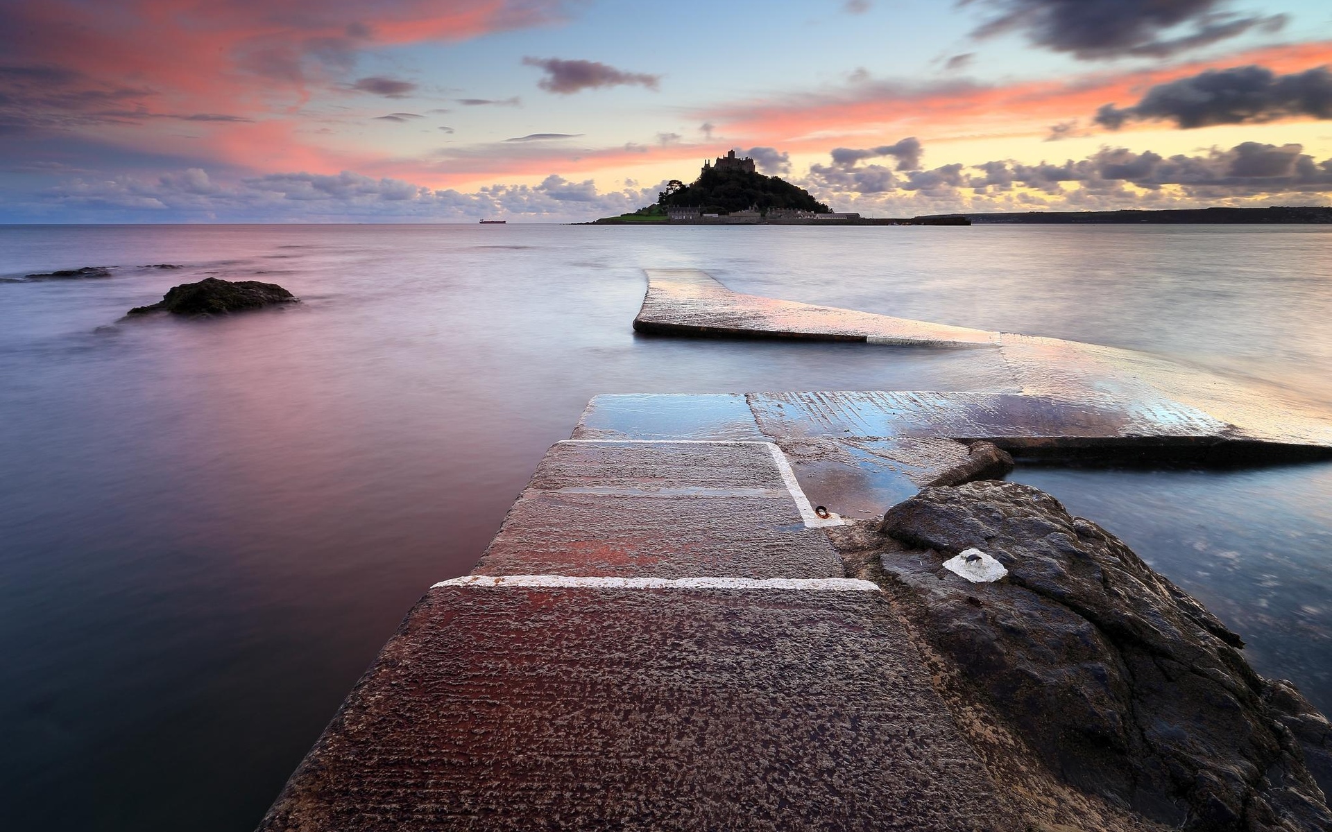 Laden Sie das Seebrücke, Ozean, Fotografie, Szene, Meer, Schloss-Bild kostenlos auf Ihren PC-Desktop herunter